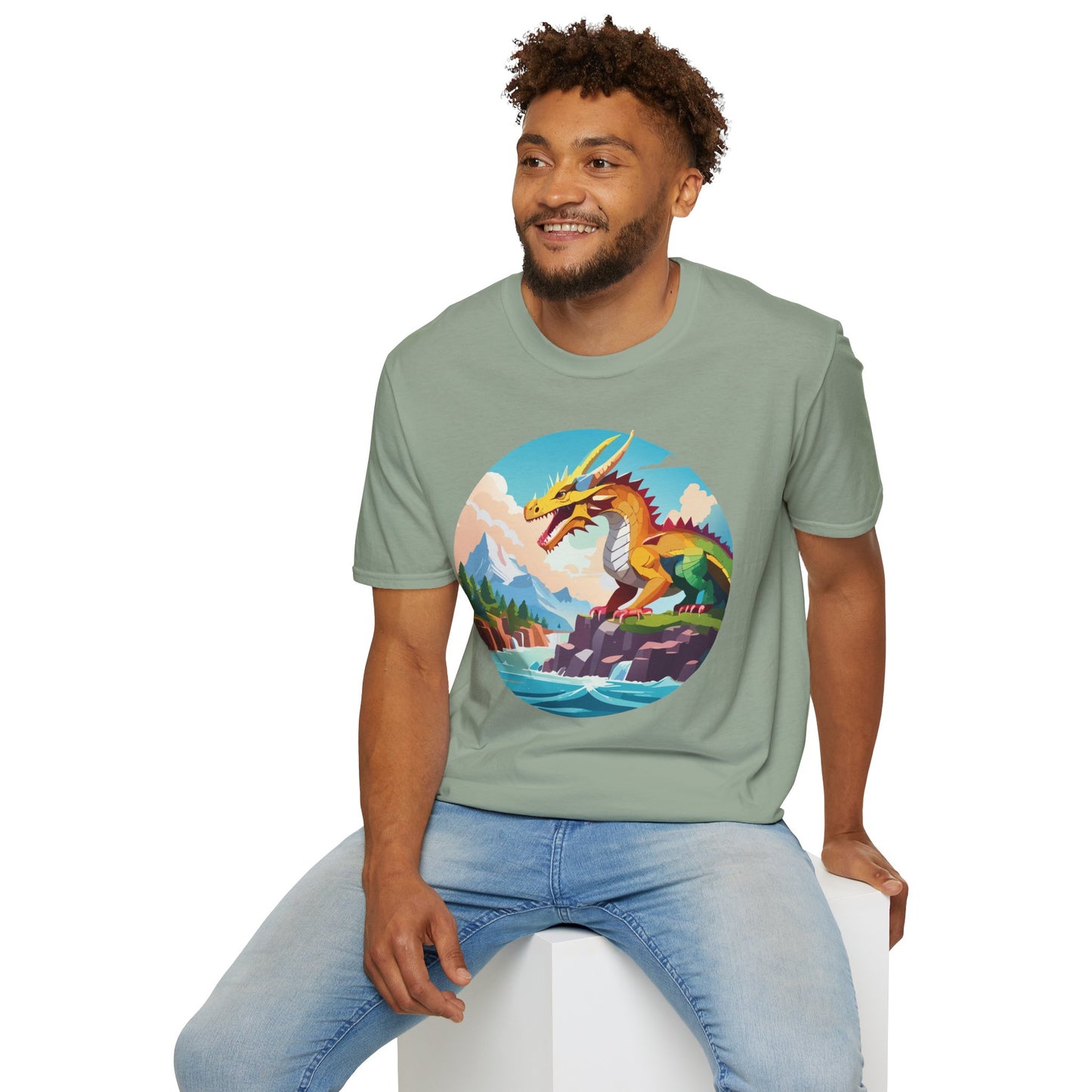 Dragon T Shirt, Dragon Shirt, Shirt with Animals, Animal Shirt