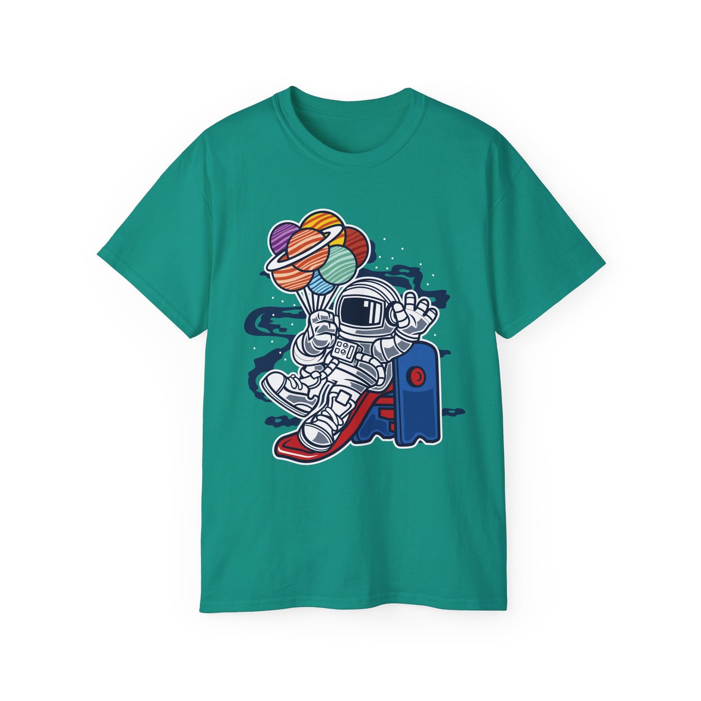 Astronaut Tee Shirt, Astronaut Graphic T‑Shirt, Cartoon Graphic T-Shirt, Art Design Shirt, Cosmos Tee Shirts 5