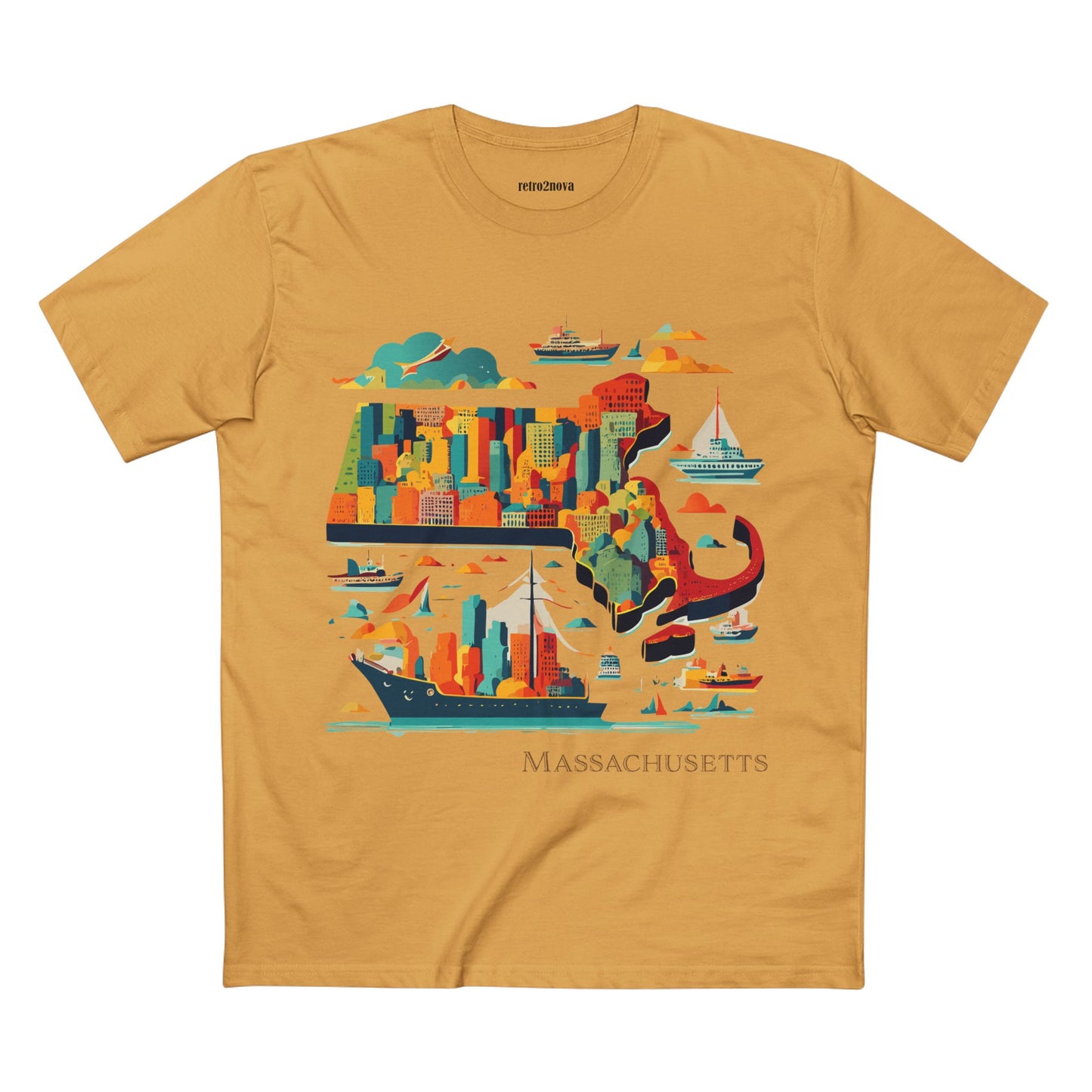 US State Shirts, Massachusetts Shirt