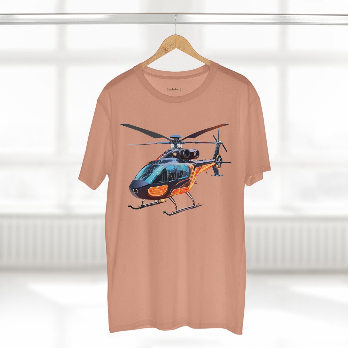 Helicopter Chopper Shirt Unisex Premium Cotton Tee With Unique Art Design Crew Neck Premium Quality