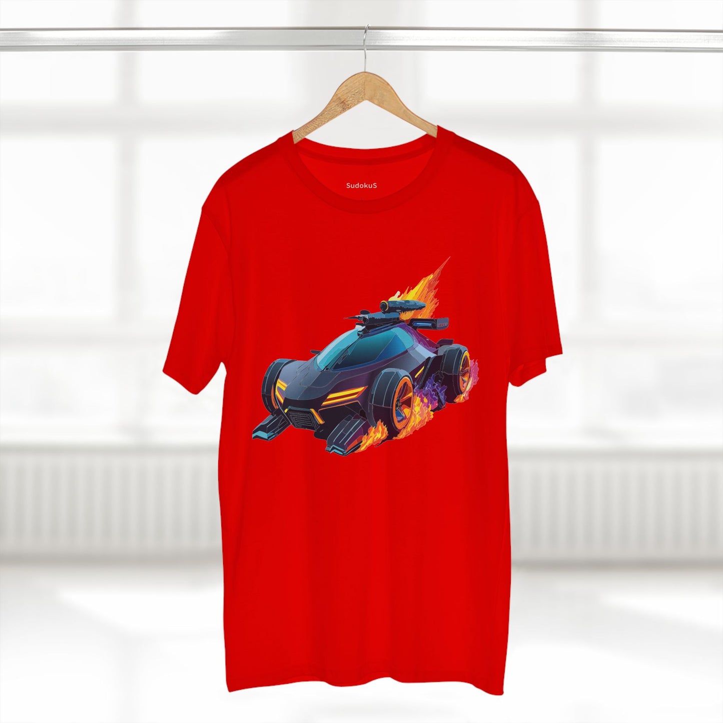 Unisex Car Shirt Hot Wheels Tee Premium Cotton With Unique Art Design For Everyday Wear