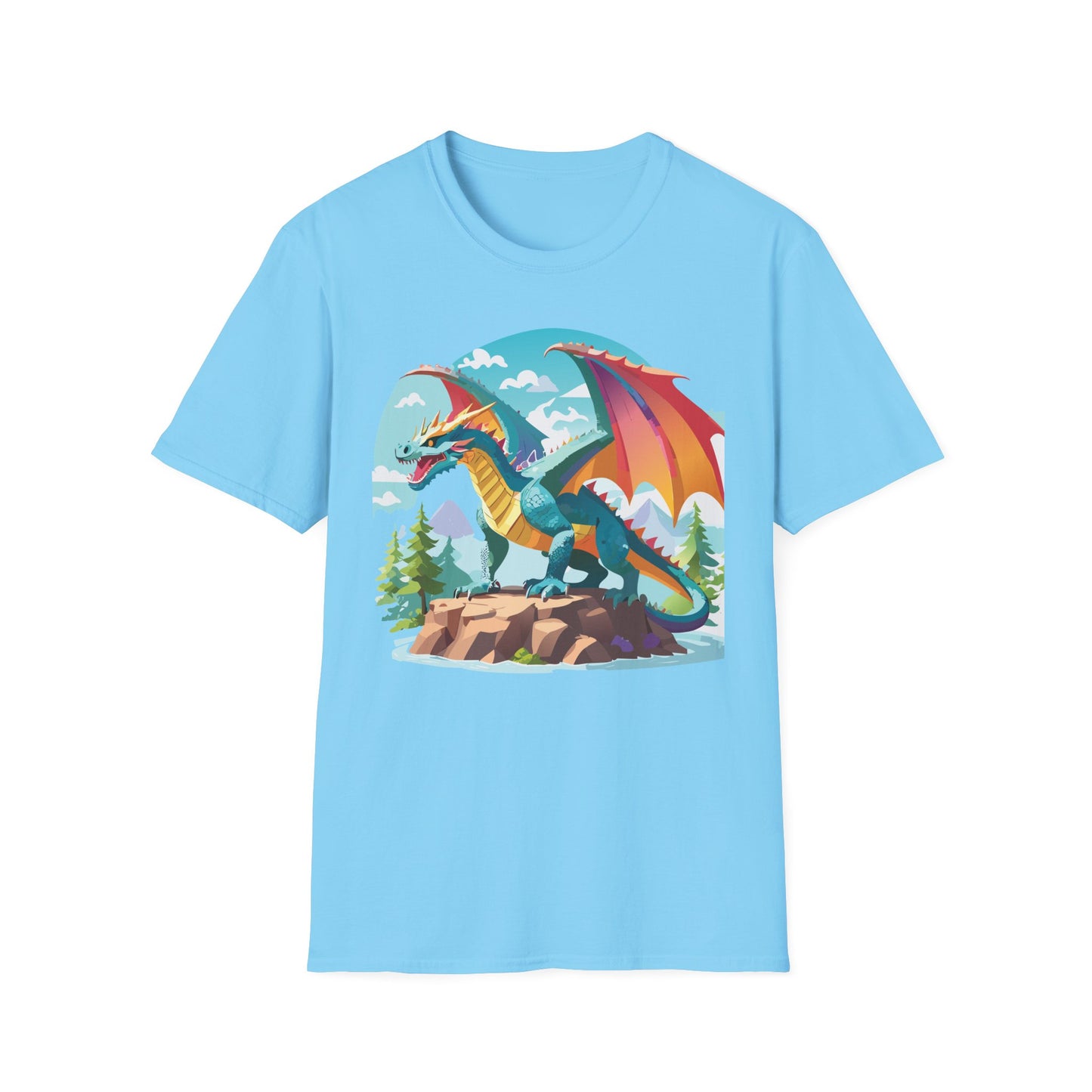 Dragon T Shirt, Dragon Shirt, Shirt with Animals, Animal Shirt