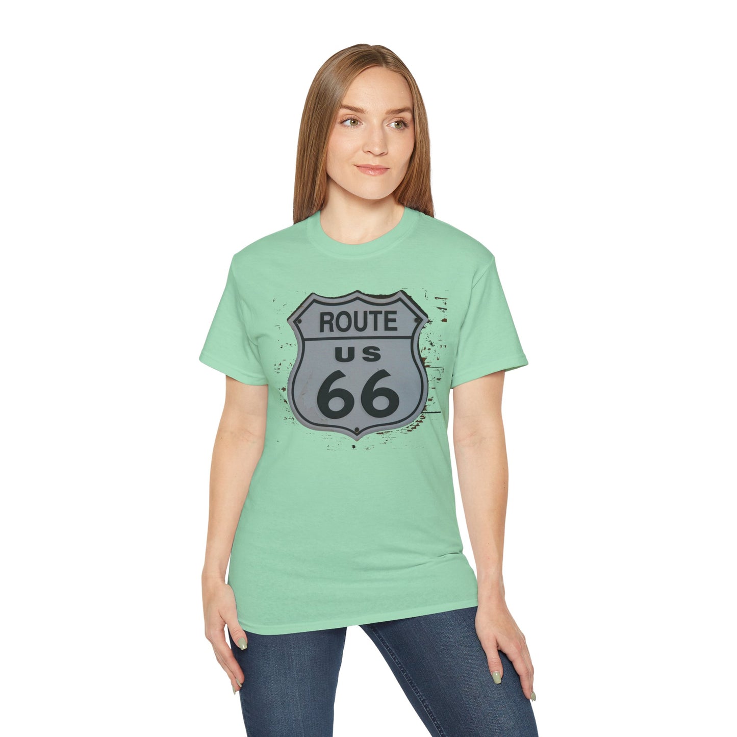 Route 66 Tee Shirt, Route 66 Graphic T‑Shirt, Vintage Graphic T-Shirt, Art Design Shirt, Route 66 US Tee Shirts