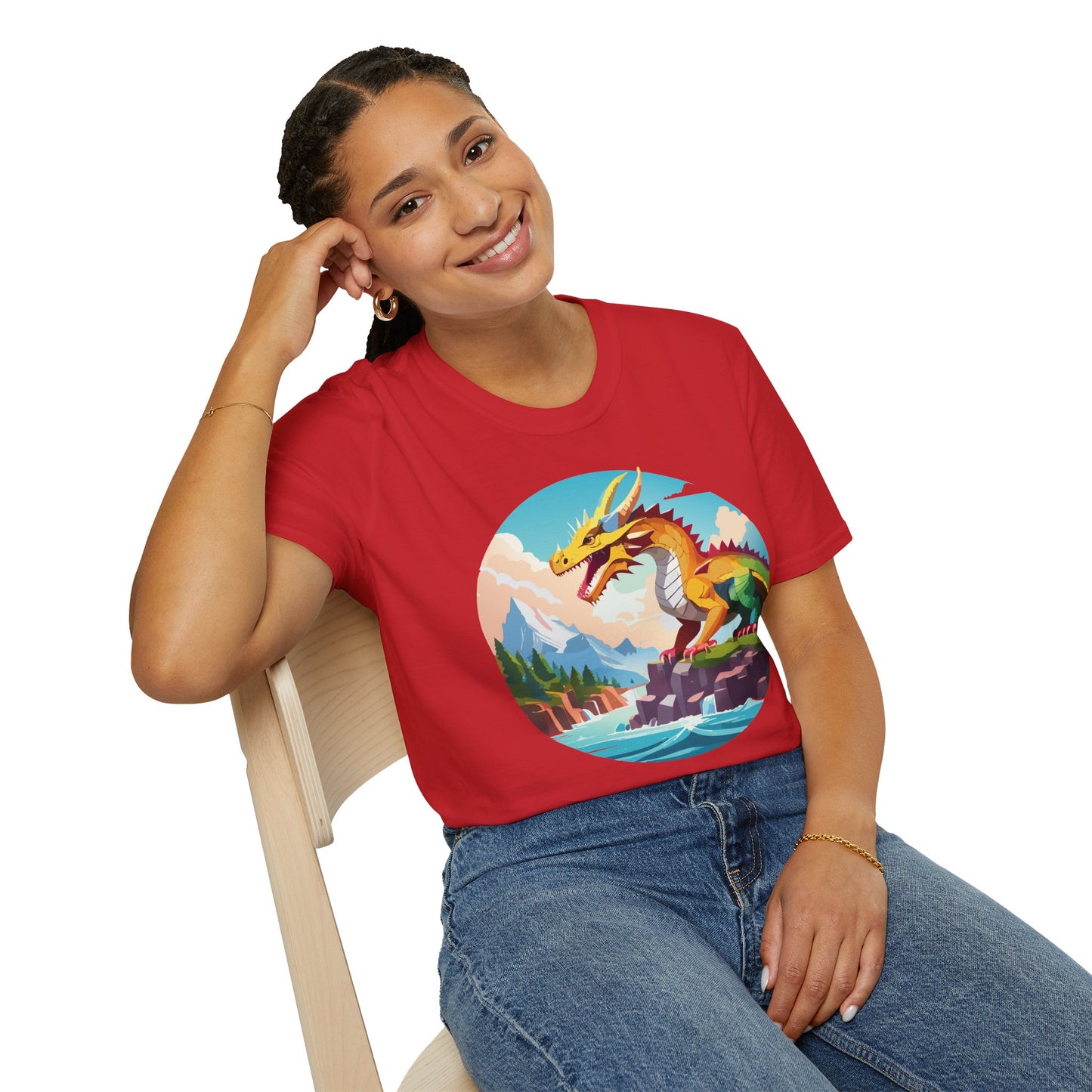 Dragon T Shirt, Dragon Shirt, Shirt with Animals, Animal Shirt