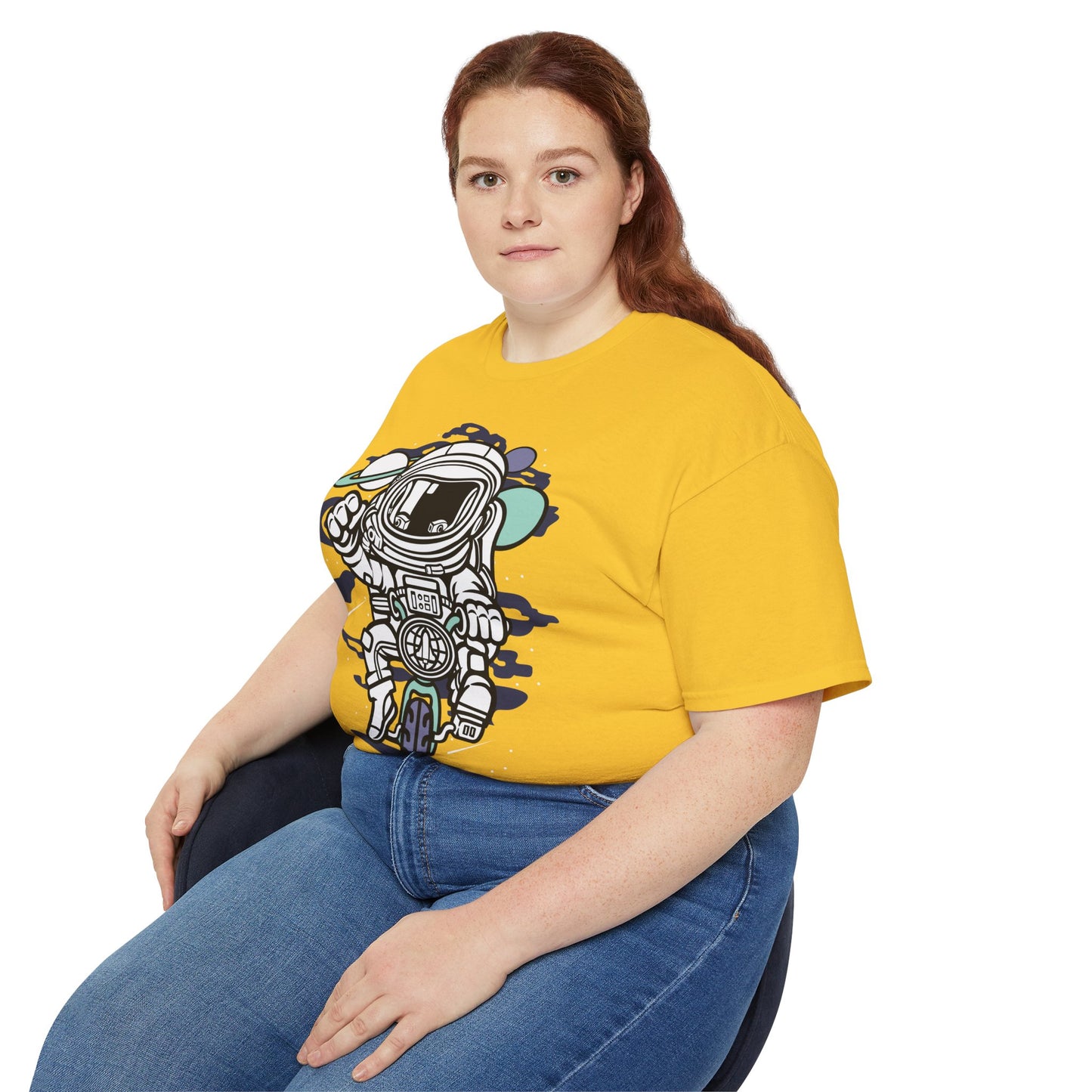 Astronaut Tee Shirt, Astronaut Graphic T‑Shirt, Cartoon Graphic T-Shirt, Art Design Shirt, Cosmos Tee Shirts 6