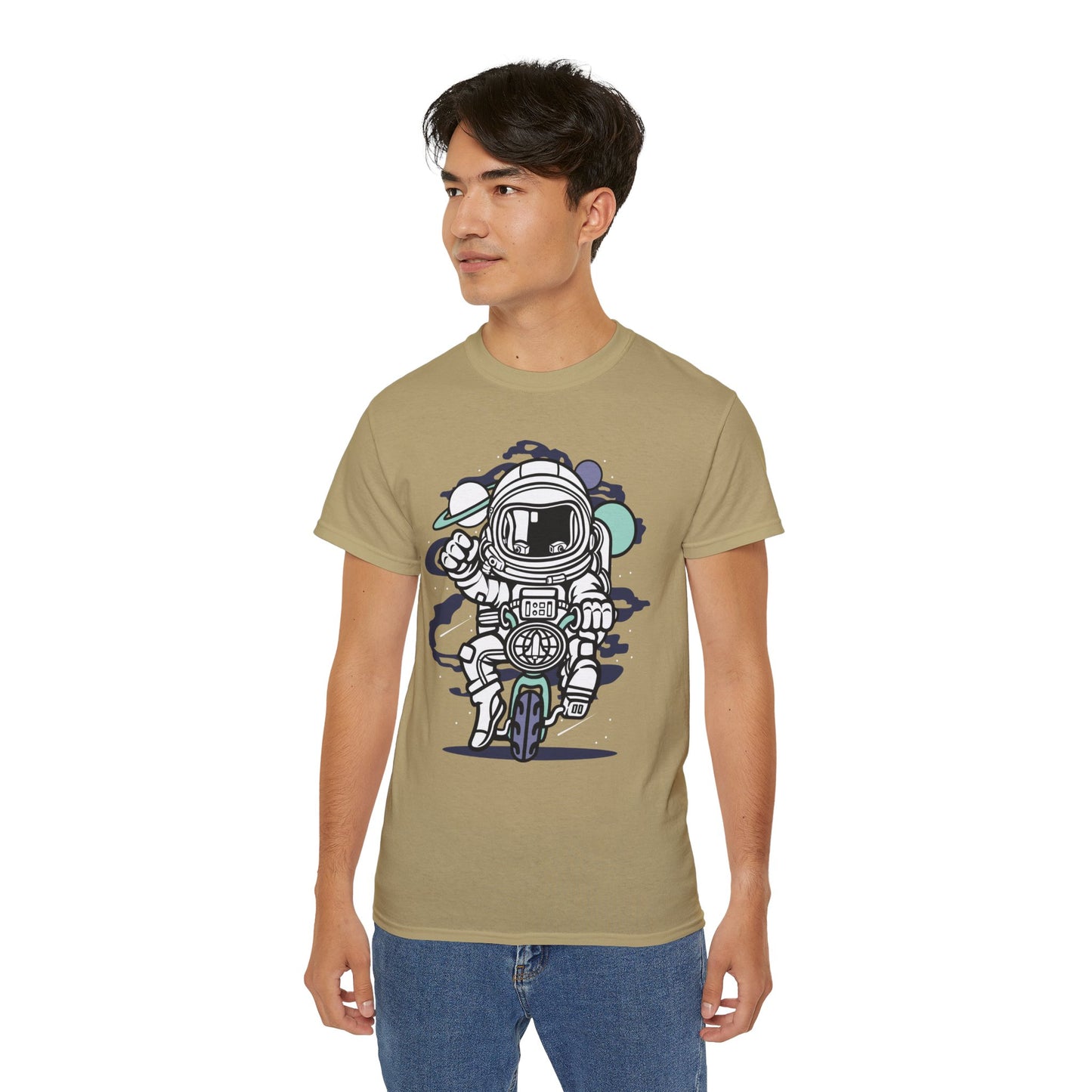 Astronaut Tee Shirt, Astronaut Graphic T‑Shirt, Cartoon Graphic T-Shirt, Art Design Shirt, Cosmos Tee Shirts 6