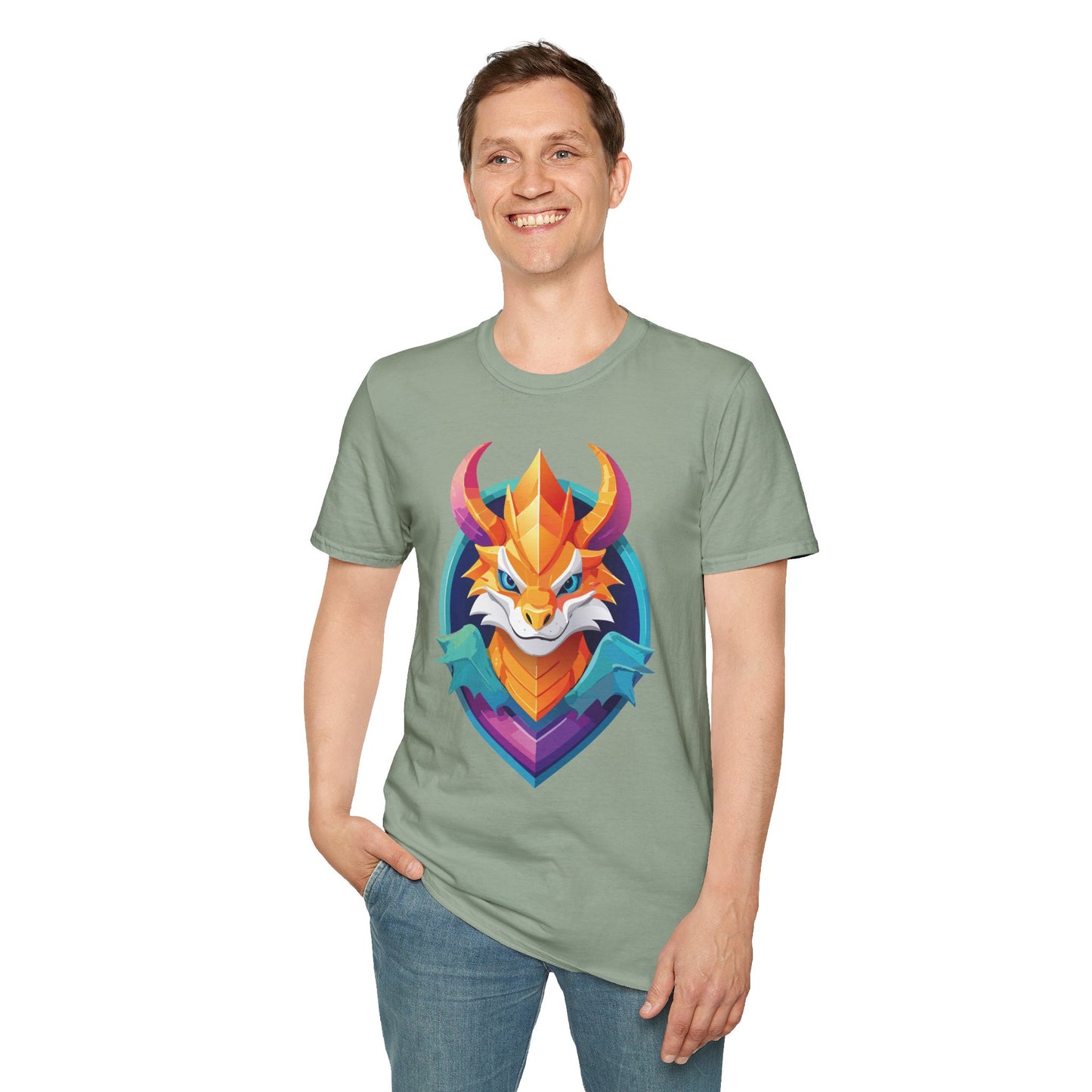 Dragon T Shirt, Dragon Shirt, Shirt with Animals, Animal Shirt