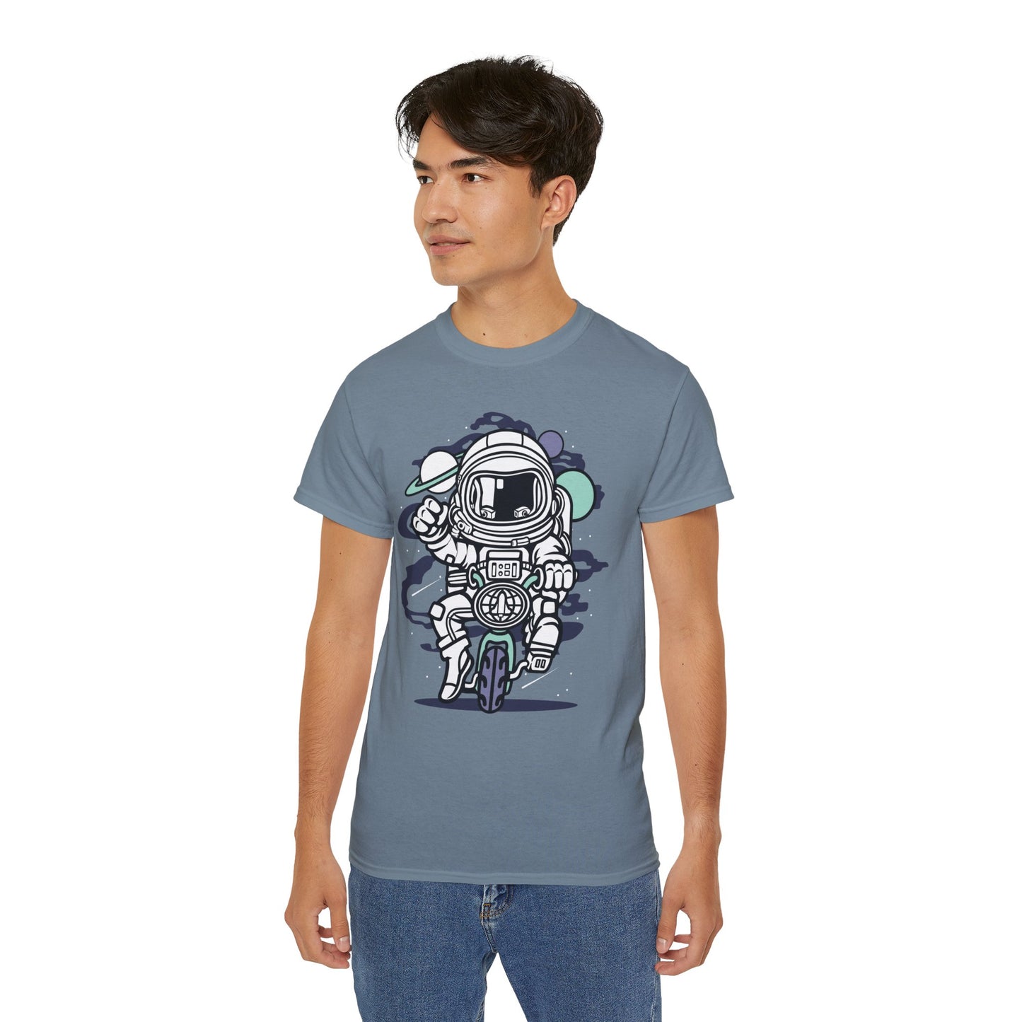 Astronaut Tee Shirt, Astronaut Graphic T‑Shirt, Cartoon Graphic T-Shirt, Art Design Shirt, Cosmos Tee Shirts 6