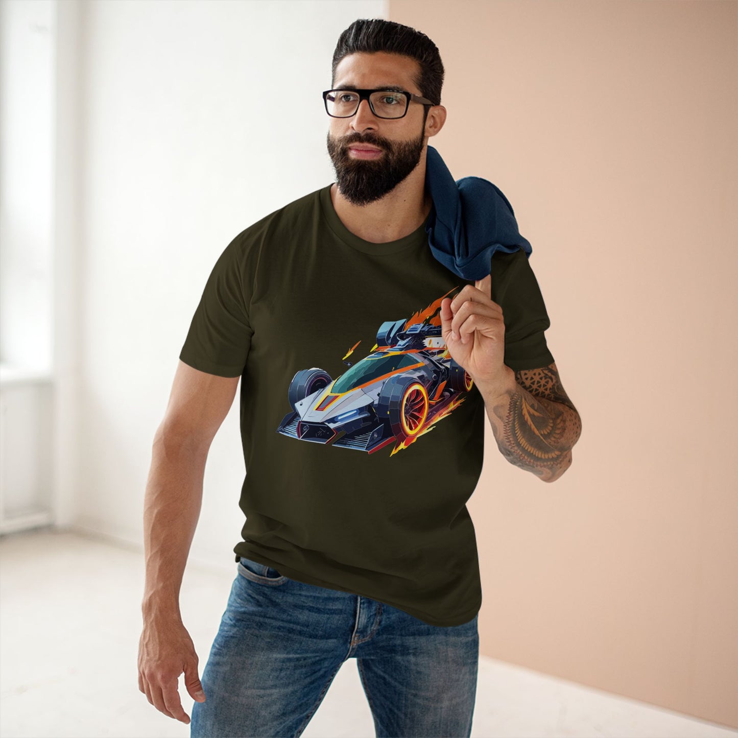 Car Shirt Hot Wheels Unisex Premium Cotton Tee With Unique Art Design Crew Neck Edition