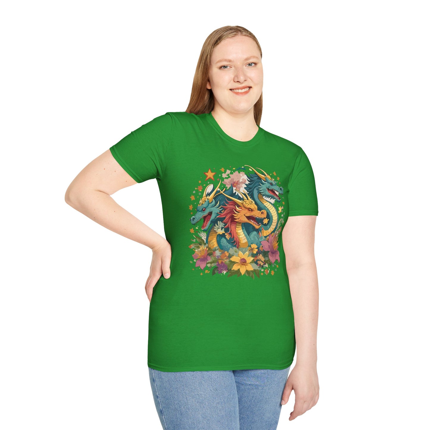 Dragon T Shirt, Dragon Shirt, Shirt with Animals, Animal Shirt
