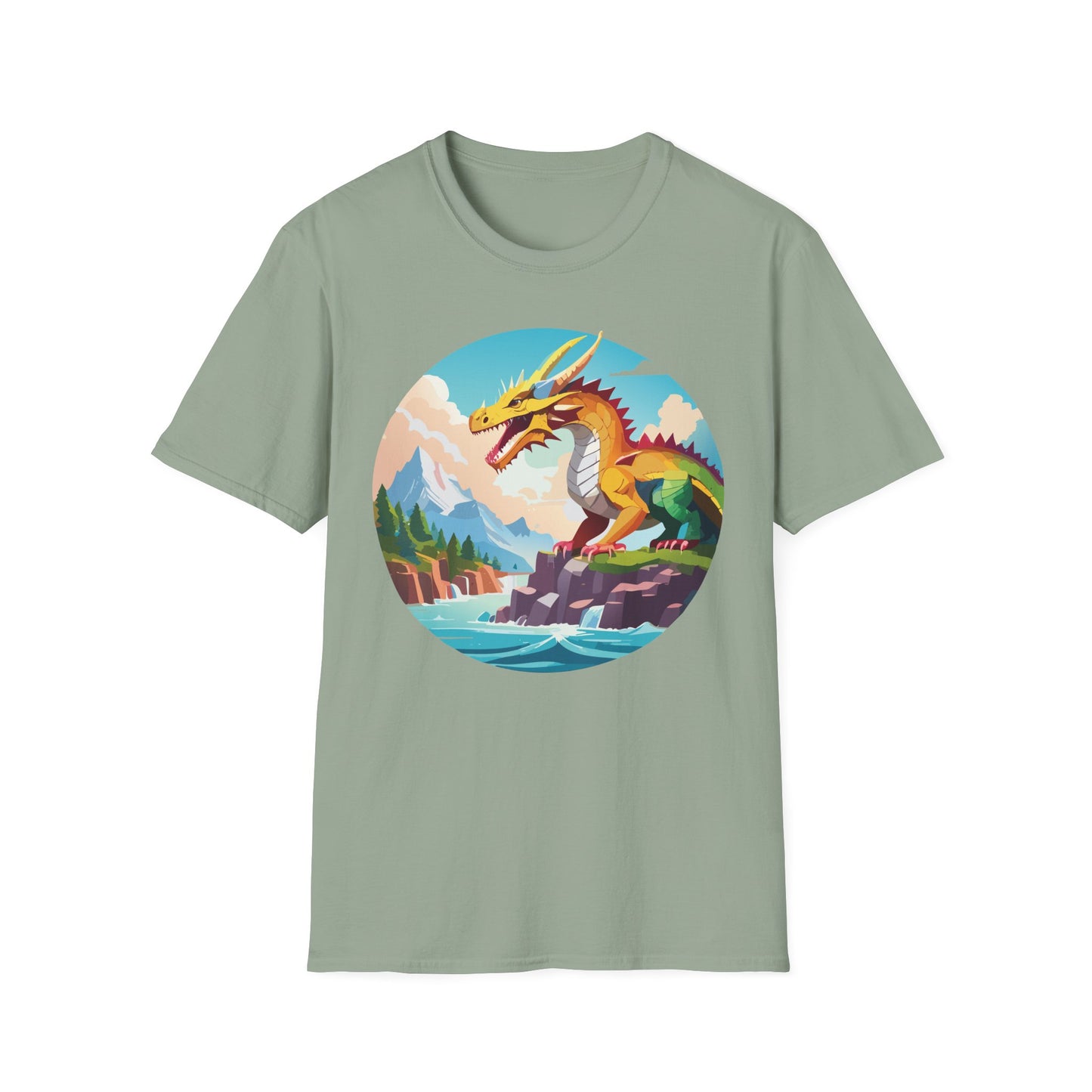 Dragon T Shirt, Dragon Shirt, Shirt with Animals, Animal Shirt