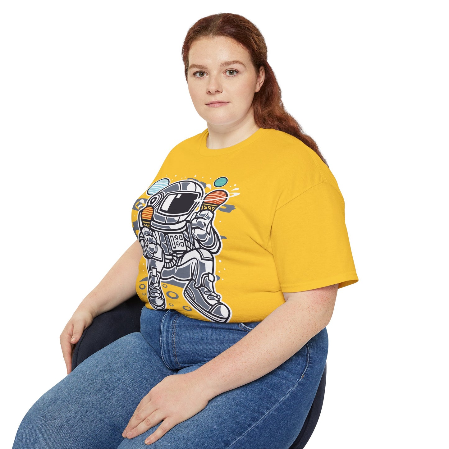 Astronaut Tee Shirt, Astronaut Graphic T‑Shirt, Cartoon Graphic T-Shirt, Art Design Shirt, Cosmos Tee Shirts