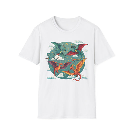 Dragon T Shirt, Dragon Shirt, Shirt with Animals, Animal Shirt