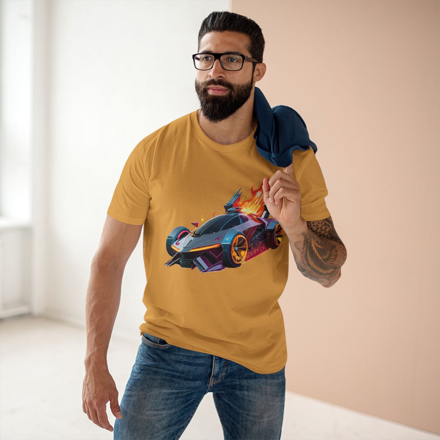 Car Shirt Hot Wheels Unisex Premium Cotton Tee With Unique Art Design Regular Fit Crew Neck