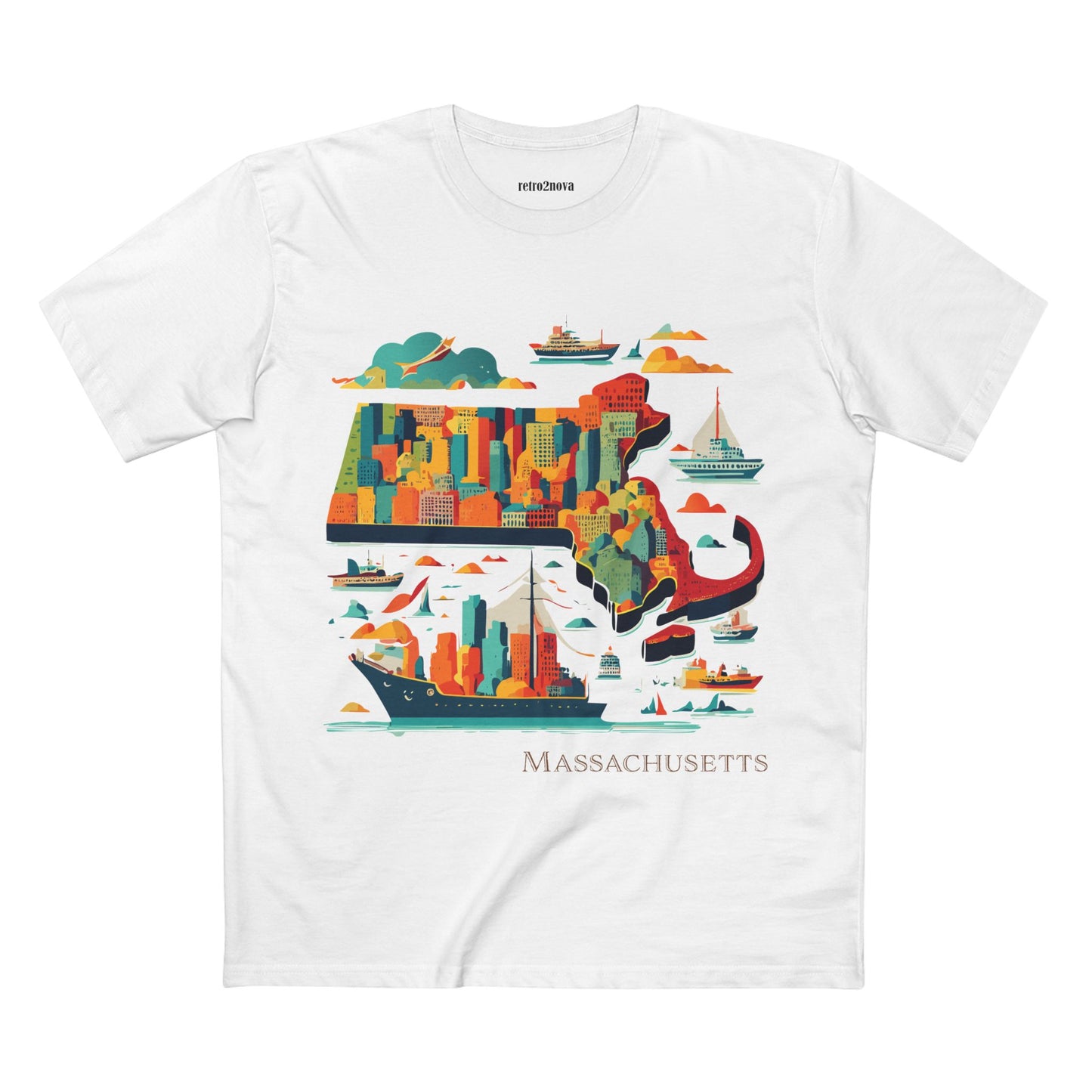 US State Shirts, Massachusetts Shirt