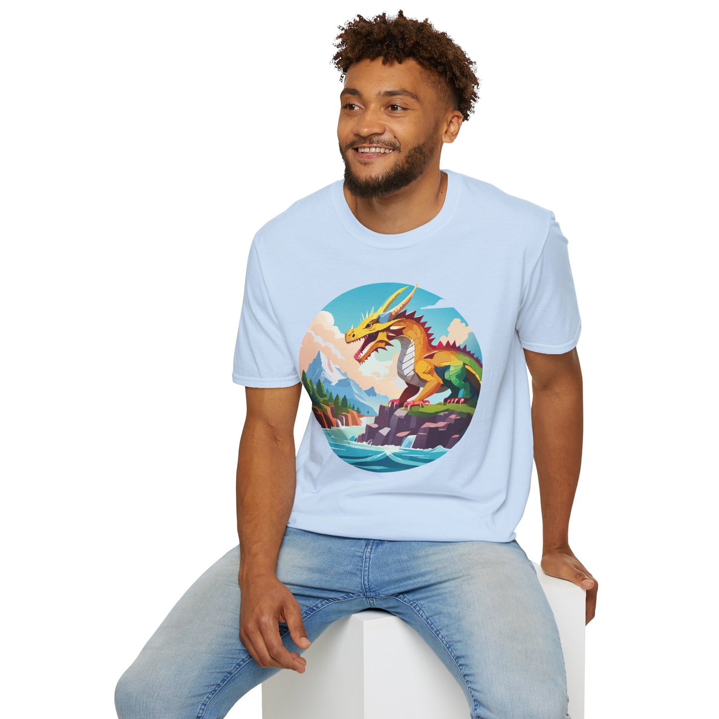 Dragon T Shirt, Dragon Shirt, Shirt with Animals, Animal Shirt