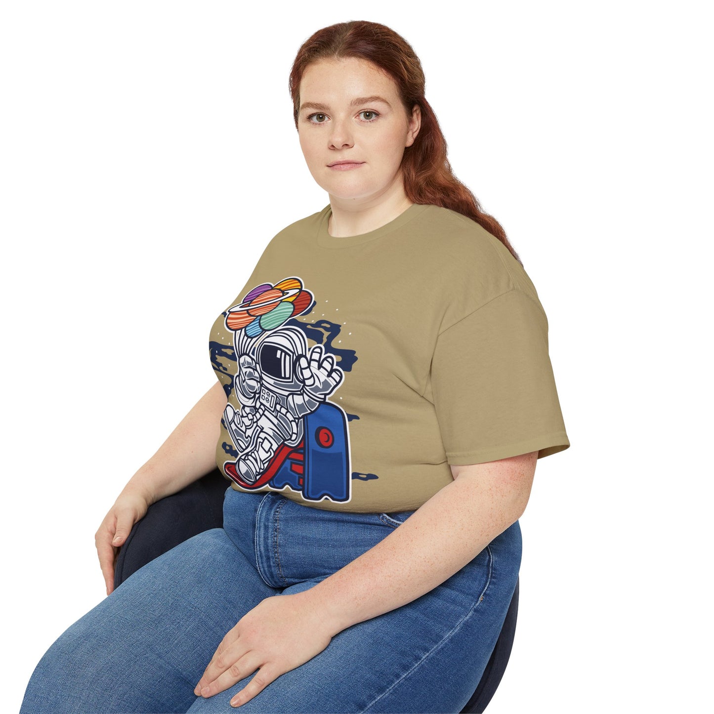 Astronaut Tee Shirt, Astronaut Graphic T‑Shirt, Cartoon Graphic T-Shirt, Art Design Shirt, Cosmos Tee Shirts 5