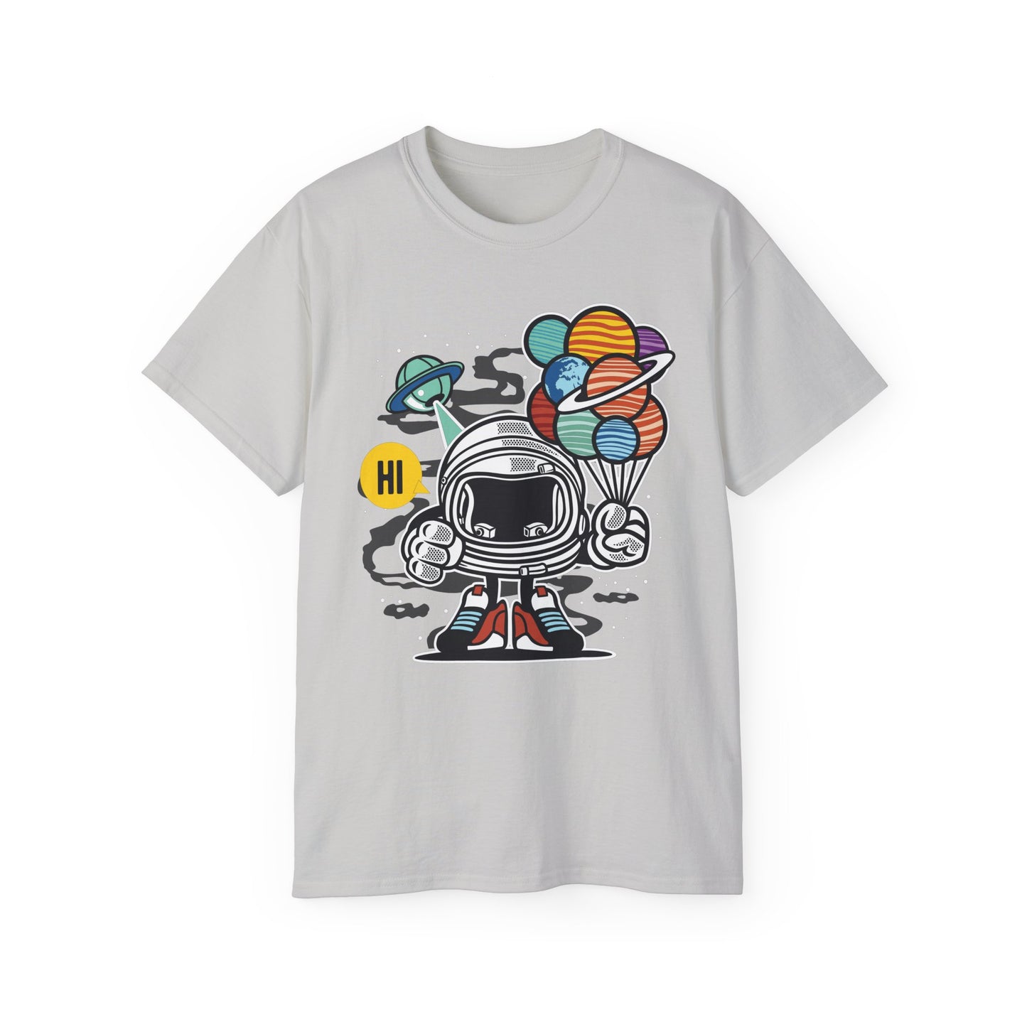 Astronaut Tee Shirt, Astronaut Graphic T‑Shirt, Cartoon Graphic T-Shirt, Art Design Shirt, Cosmos Tee Shirts 7