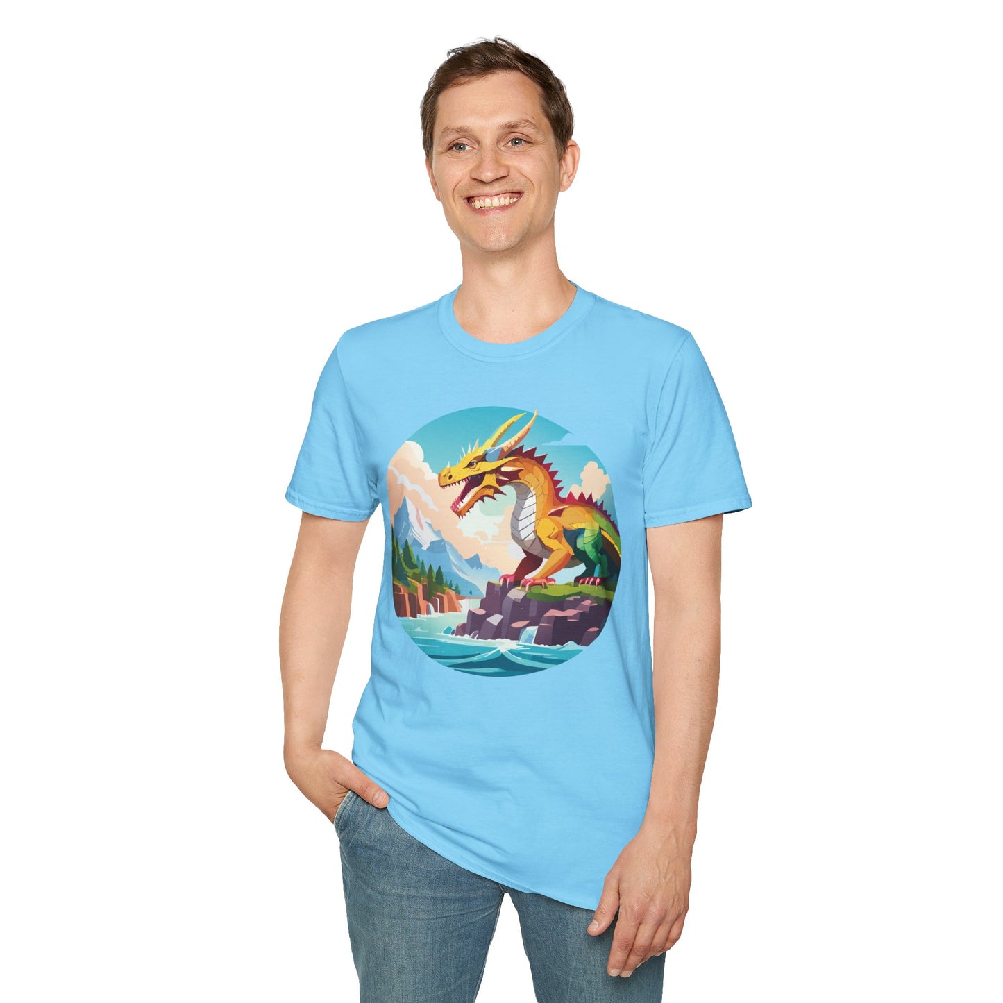 Dragon T Shirt, Dragon Shirt, Shirt with Animals, Animal Shirt