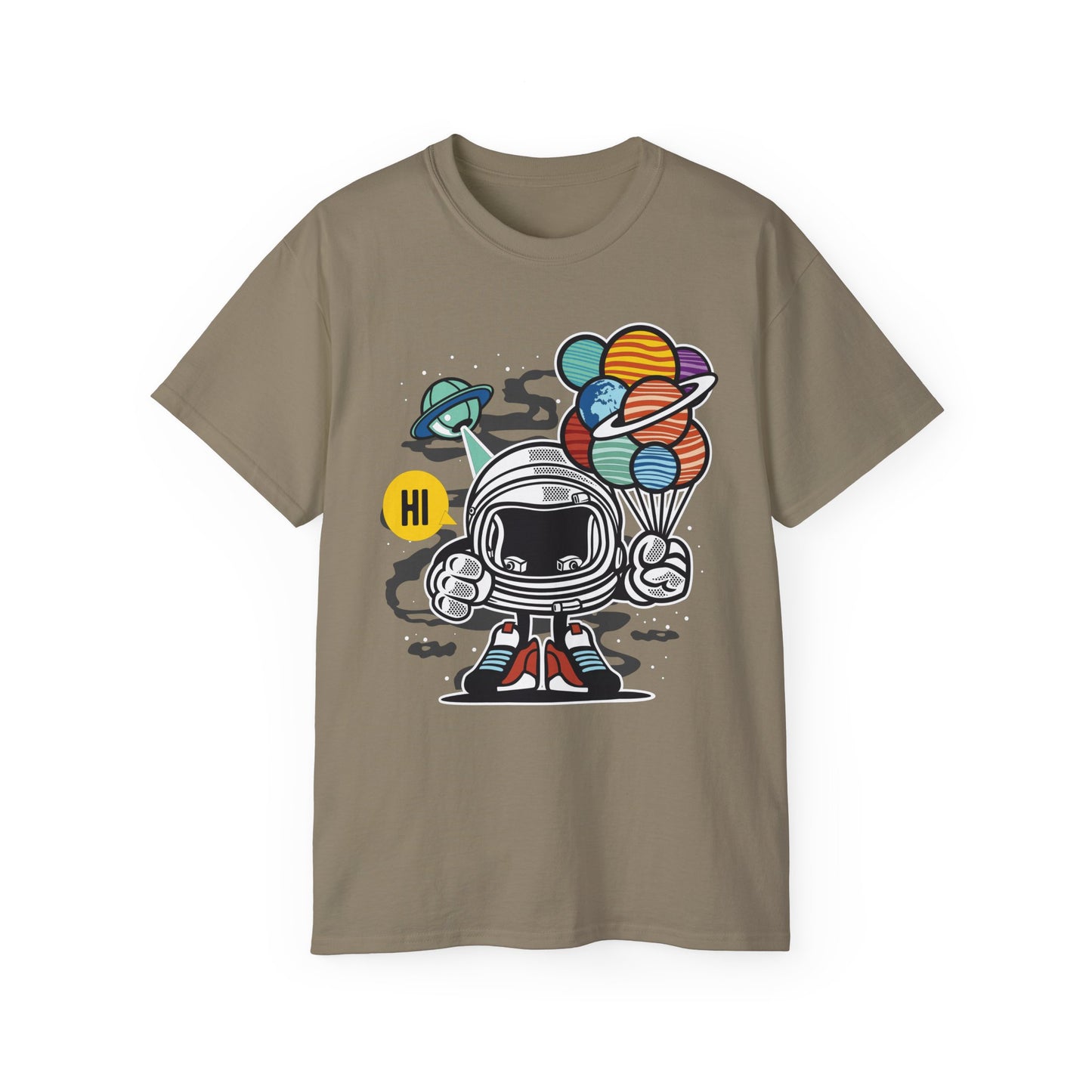 Astronaut Tee Shirt, Astronaut Graphic T‑Shirt, Cartoon Graphic T-Shirt, Art Design Shirt, Cosmos Tee Shirts 7