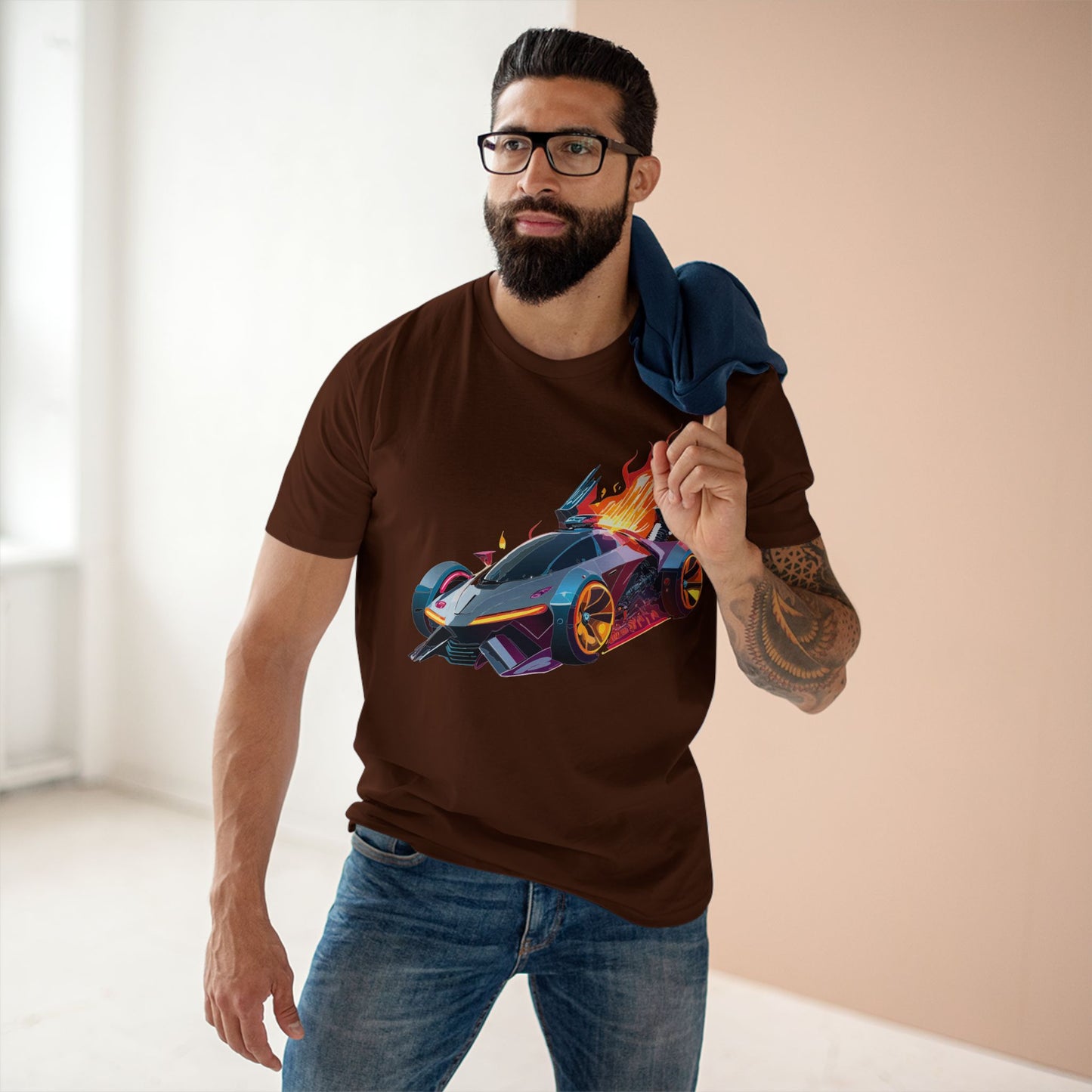 Car Shirt Hot Wheels Unisex Premium Cotton Tee With Unique Art Design Regular Fit Crew Neck