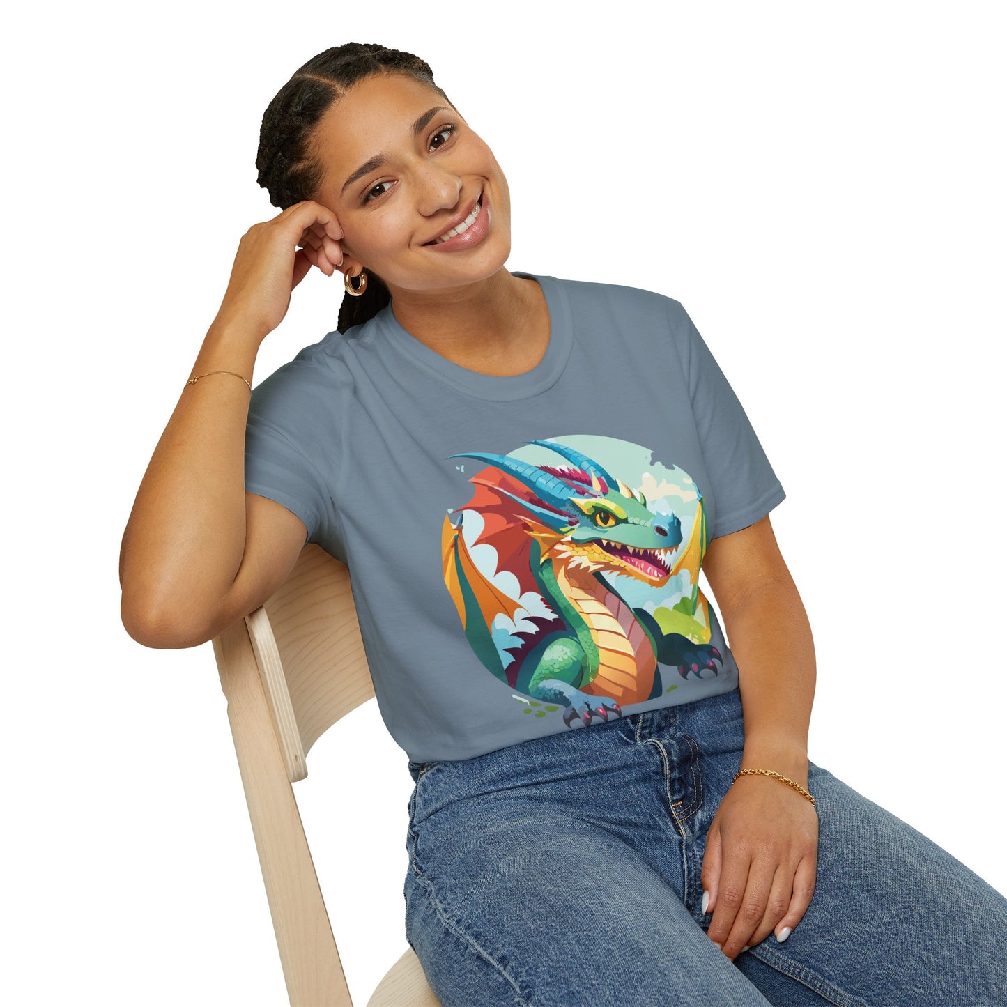 Dragon T Shirt, Dragon Shirt, Shirt with Animals, Animal Shirt