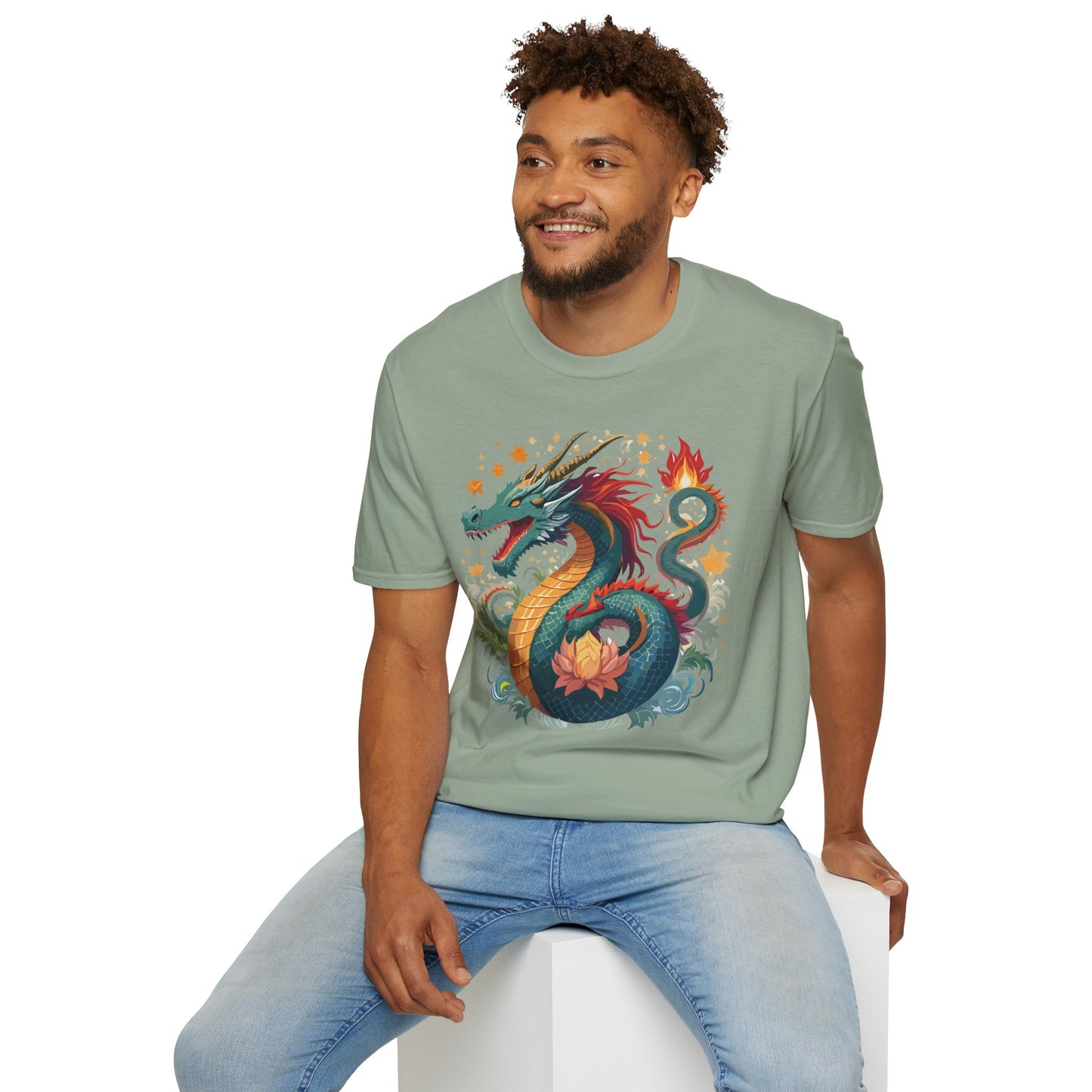 Dragon T Shirt, Dragon Shirt, Shirt with Animals, Animal Shirt