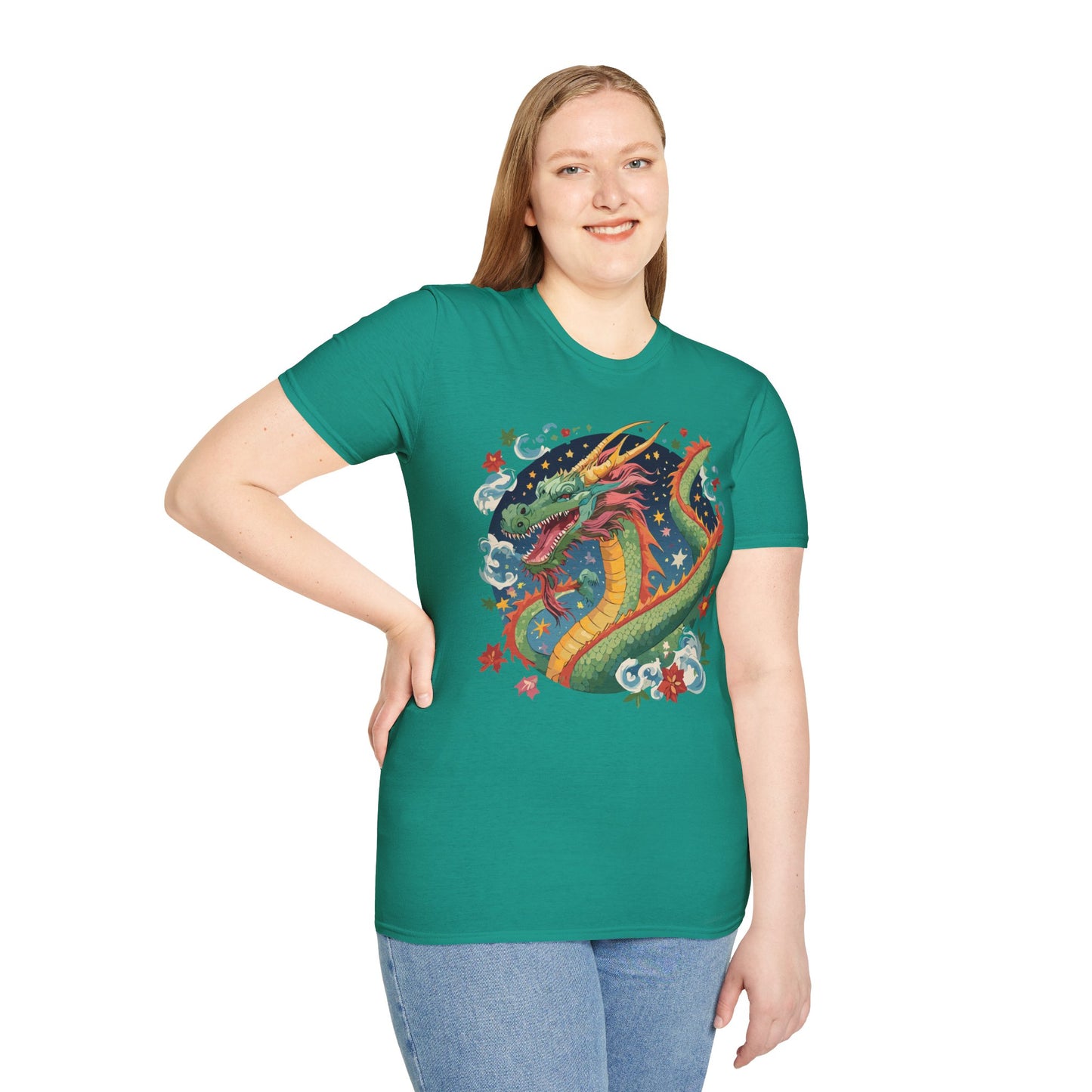 Dragon T Shirt, Dragon Shirt, Shirt with Animals, Animal Shirt