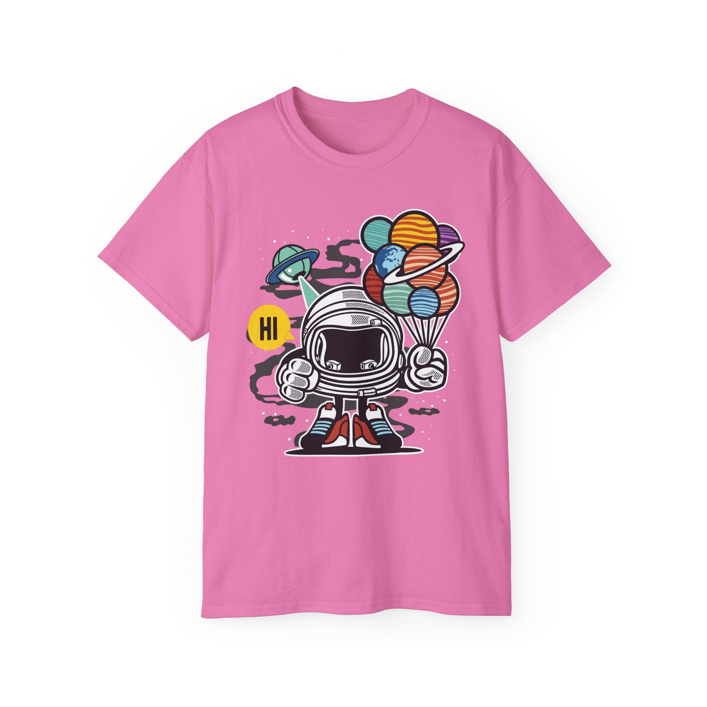 Astronaut Tee Shirt, Astronaut Graphic T‑Shirt, Cartoon Graphic T-Shirt, Art Design Shirt, Cosmos Tee Shirts 7