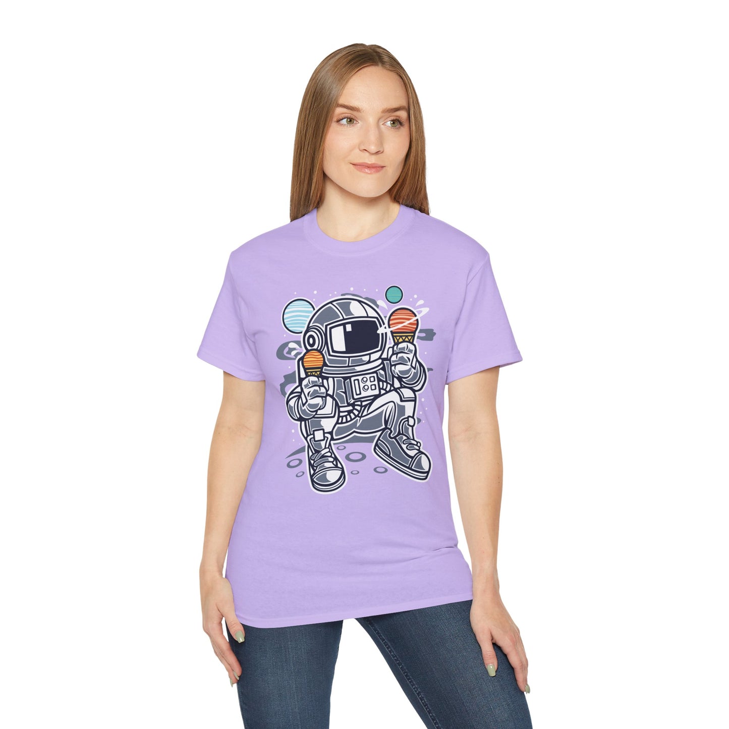 Astronaut Tee Shirt, Astronaut Graphic T‑Shirt, Cartoon Graphic T-Shirt, Art Design Shirt, Cosmos Tee Shirts