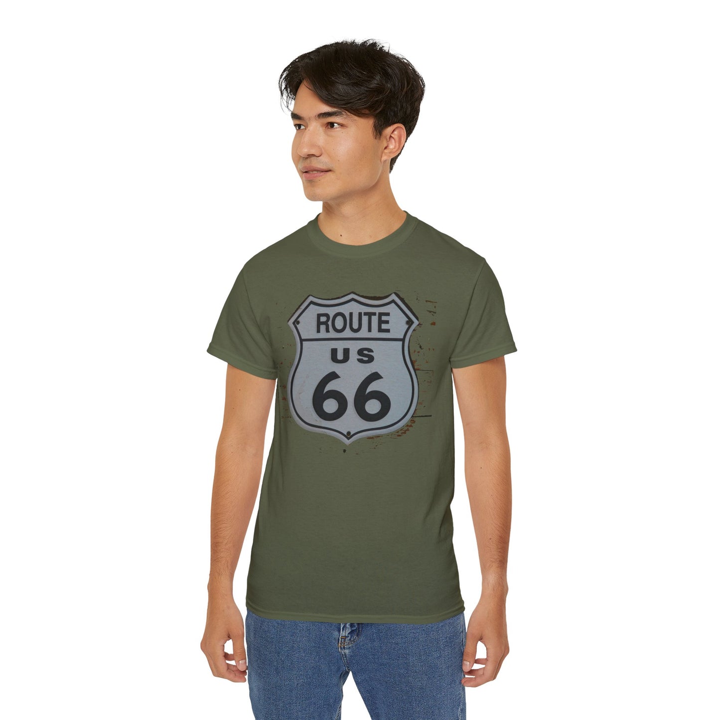Route 66 Tee Shirt, Route 66 Graphic T‑Shirt, Vintage Graphic T-Shirt, Art Design Shirt, Route 66 US Tee Shirts