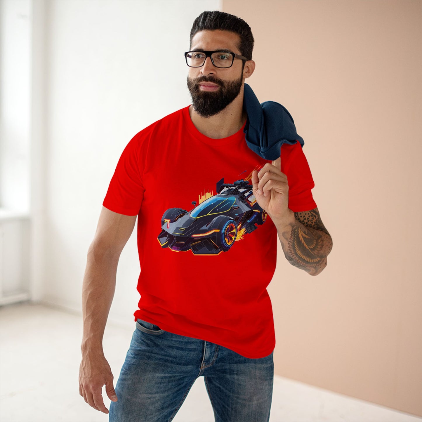 Hot Wheels Car Shirt Unisex Premium Cotton Tee With Unique Car Art Design For Everyday Wear