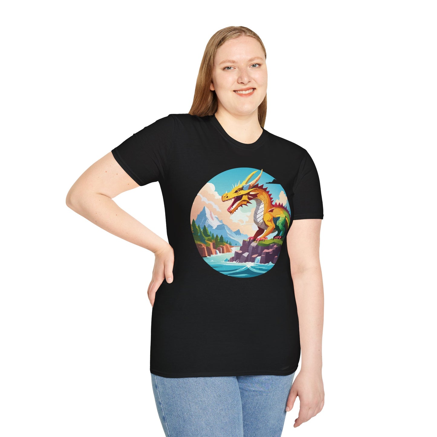 Dragon T Shirt, Dragon Shirt, Shirt with Animals, Animal Shirt