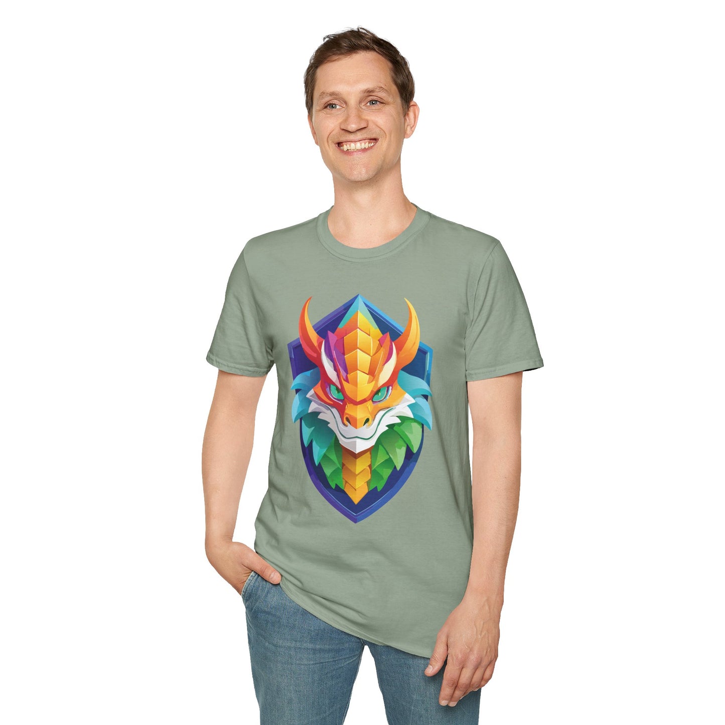 Dragon T Shirt, Dragon Shirt, Shirt with Animals, Animal Shirt