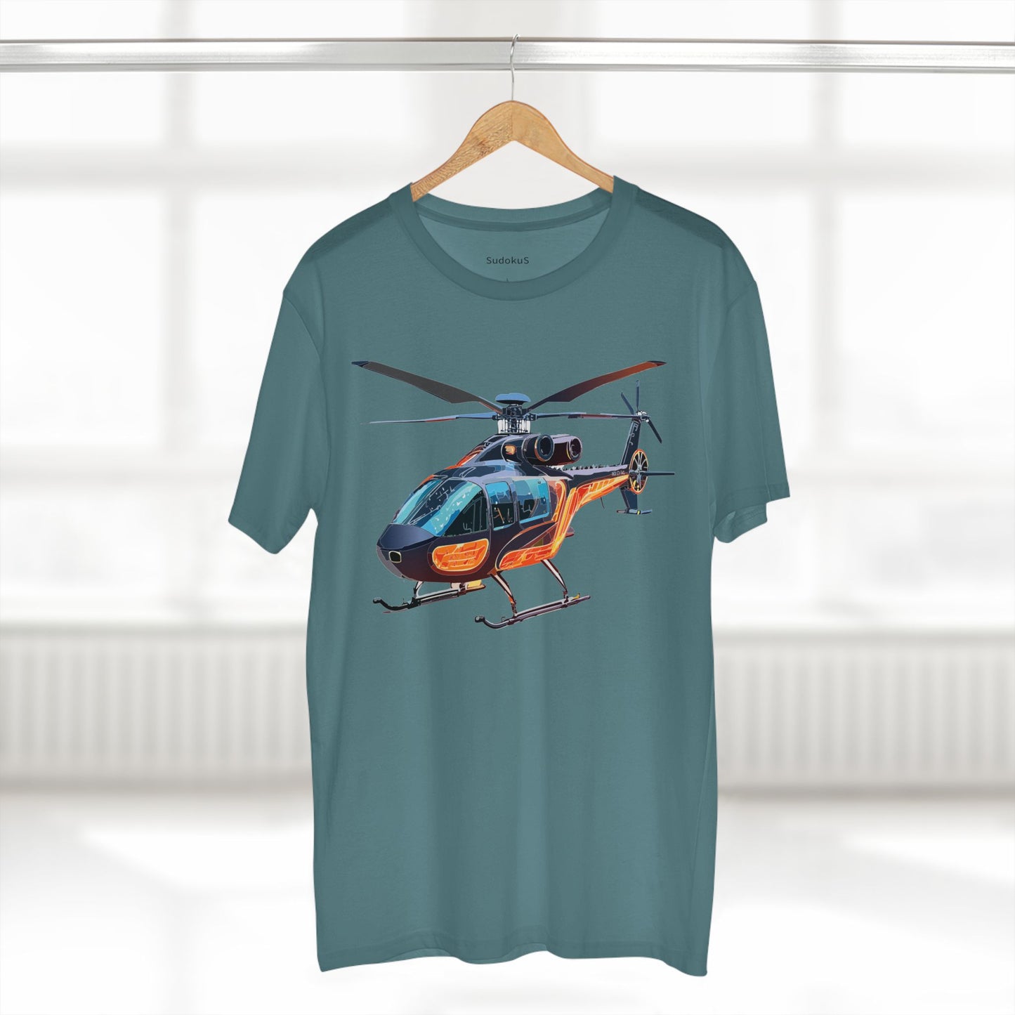 Helicopter Chopper Shirt Unisex Premium Cotton Tee With Unique Art Design Crew Neck Premium Quality