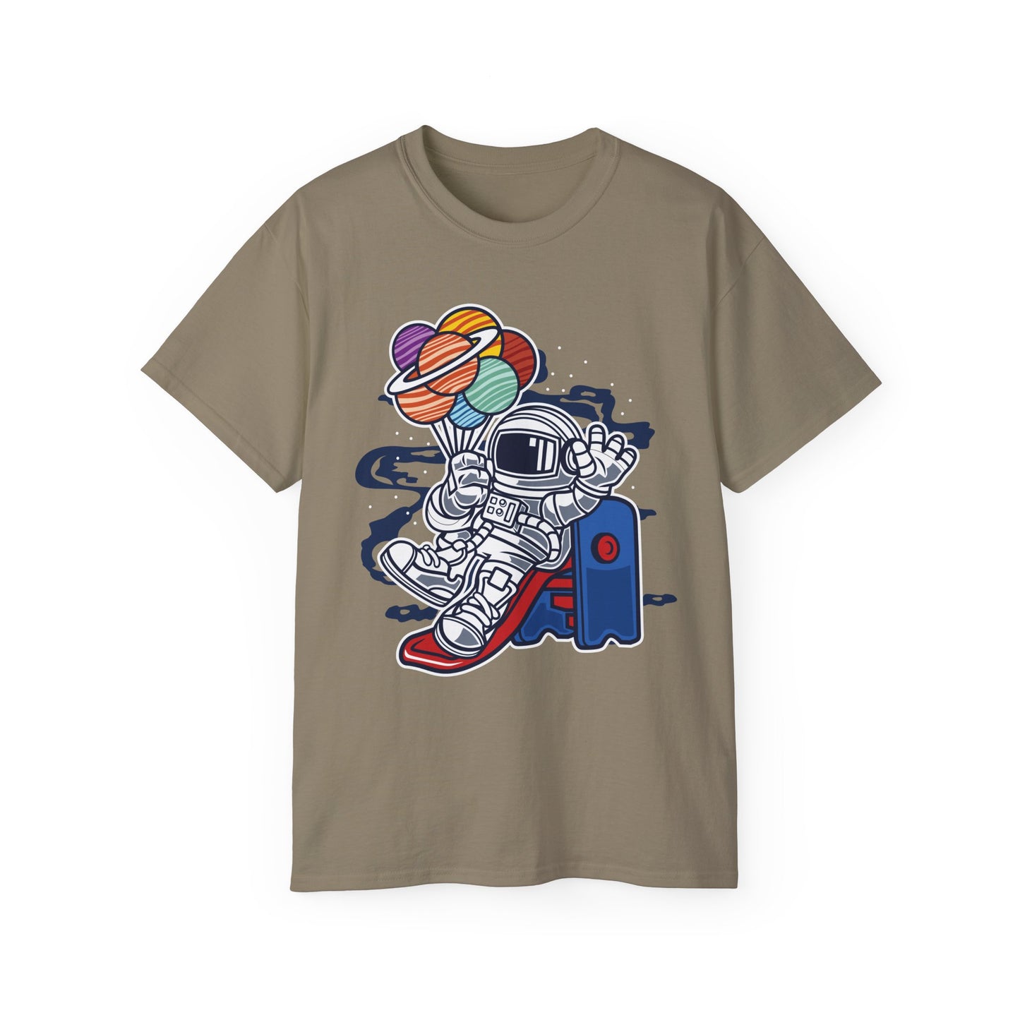 Astronaut Tee Shirt, Astronaut Graphic T‑Shirt, Cartoon Graphic T-Shirt, Art Design Shirt, Cosmos Tee Shirts 5