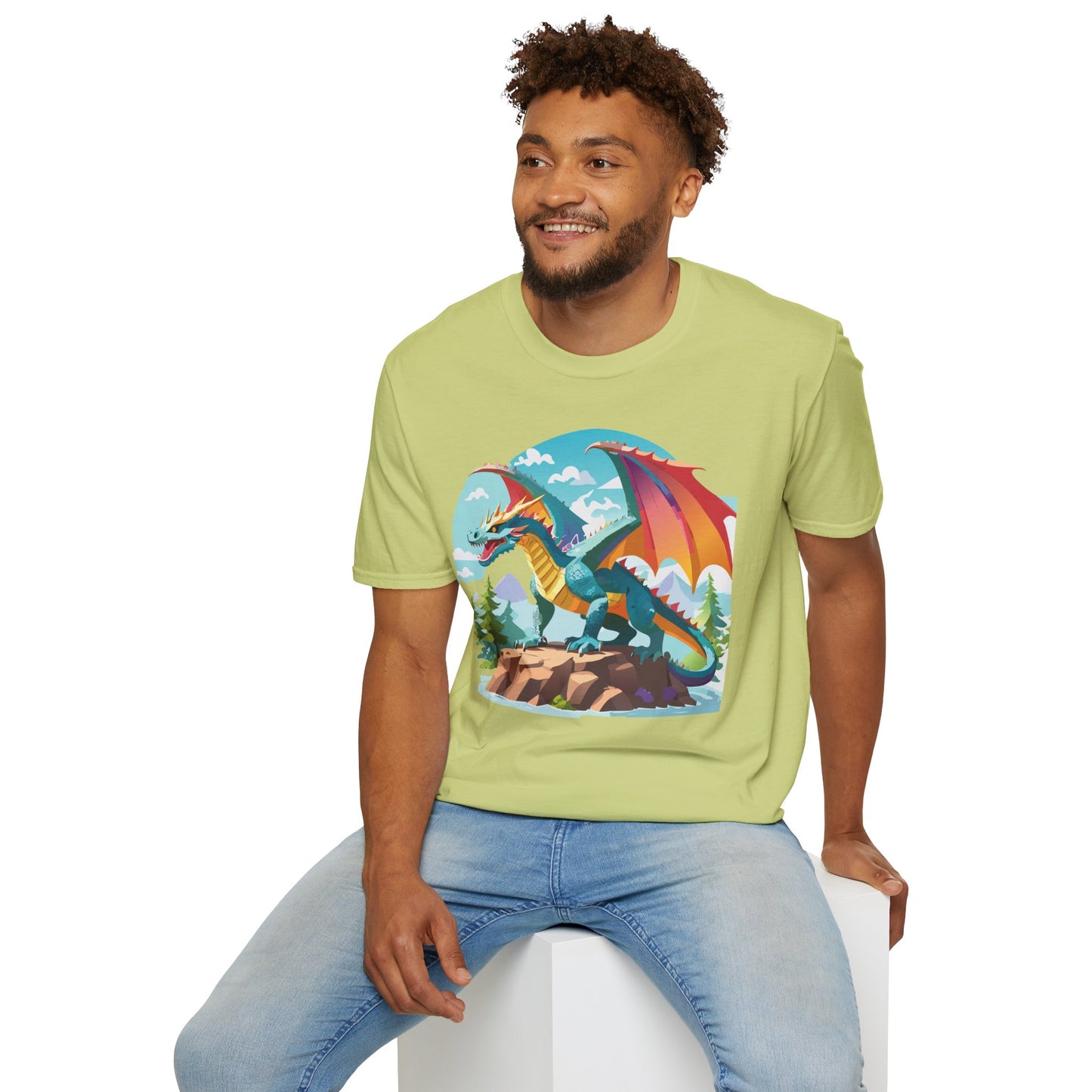 Dragon T Shirt, Dragon Shirt, Shirt with Animals, Animal Shirt