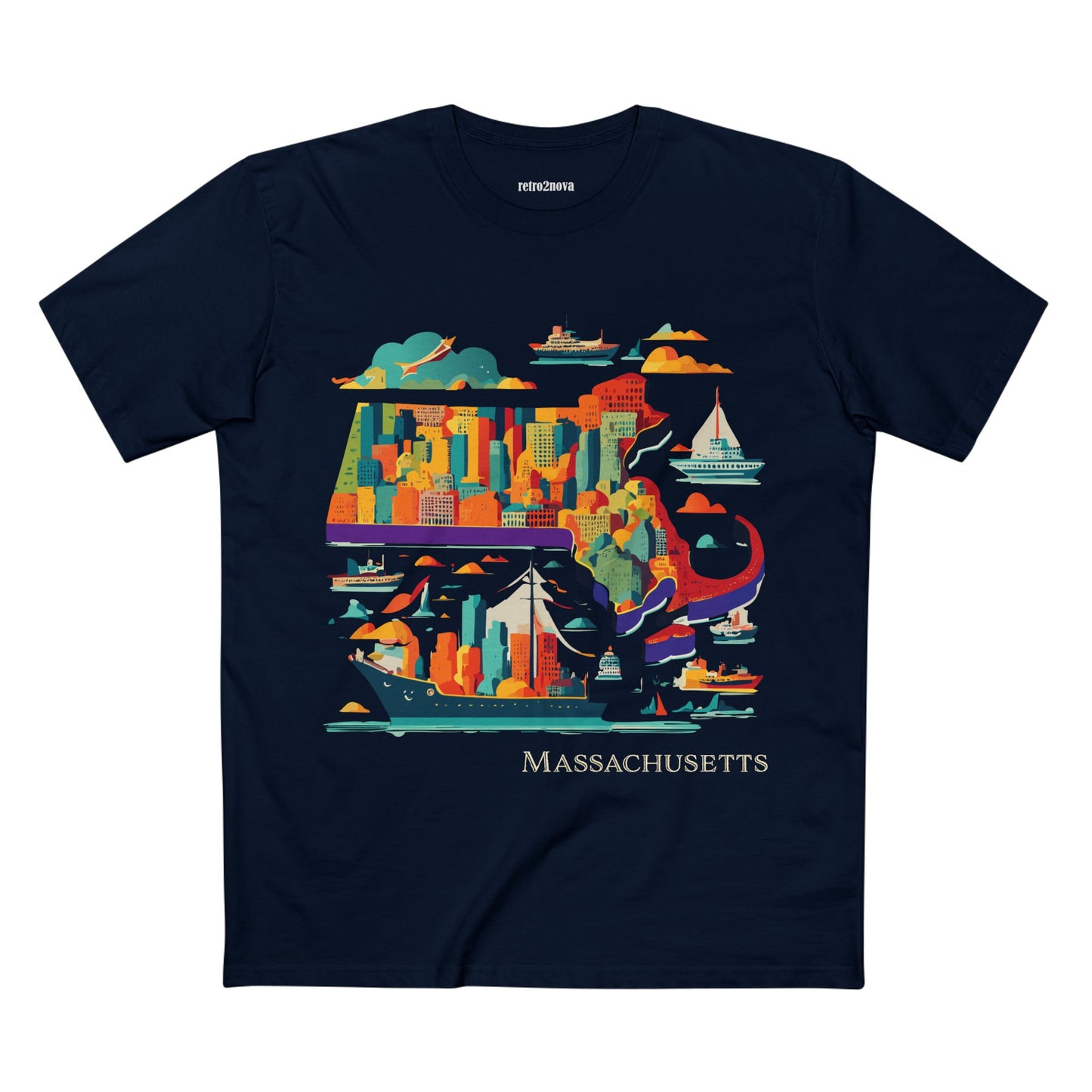 US State Shirts, Massachusetts Shirt