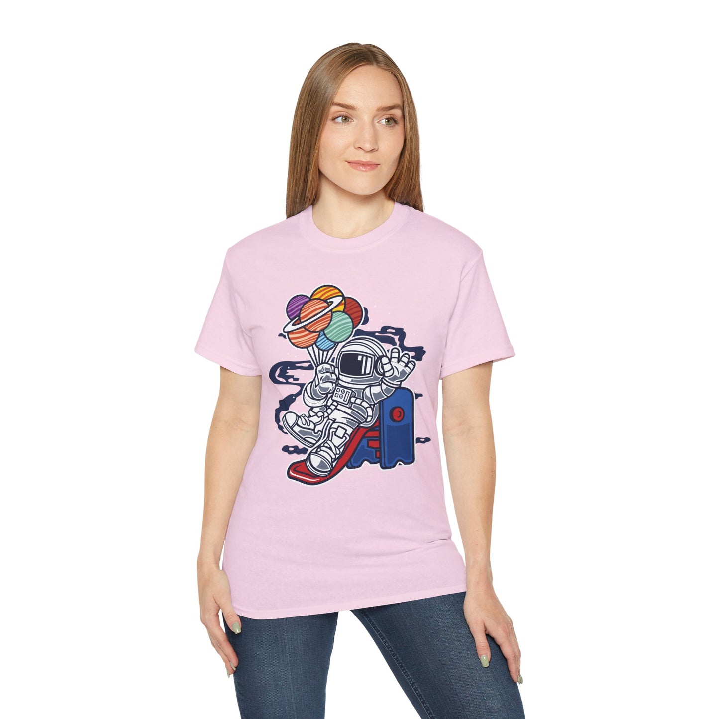 Astronaut Tee Shirt, Astronaut Graphic T‑Shirt, Cartoon Graphic T-Shirt, Art Design Shirt, Cosmos Tee Shirts 5