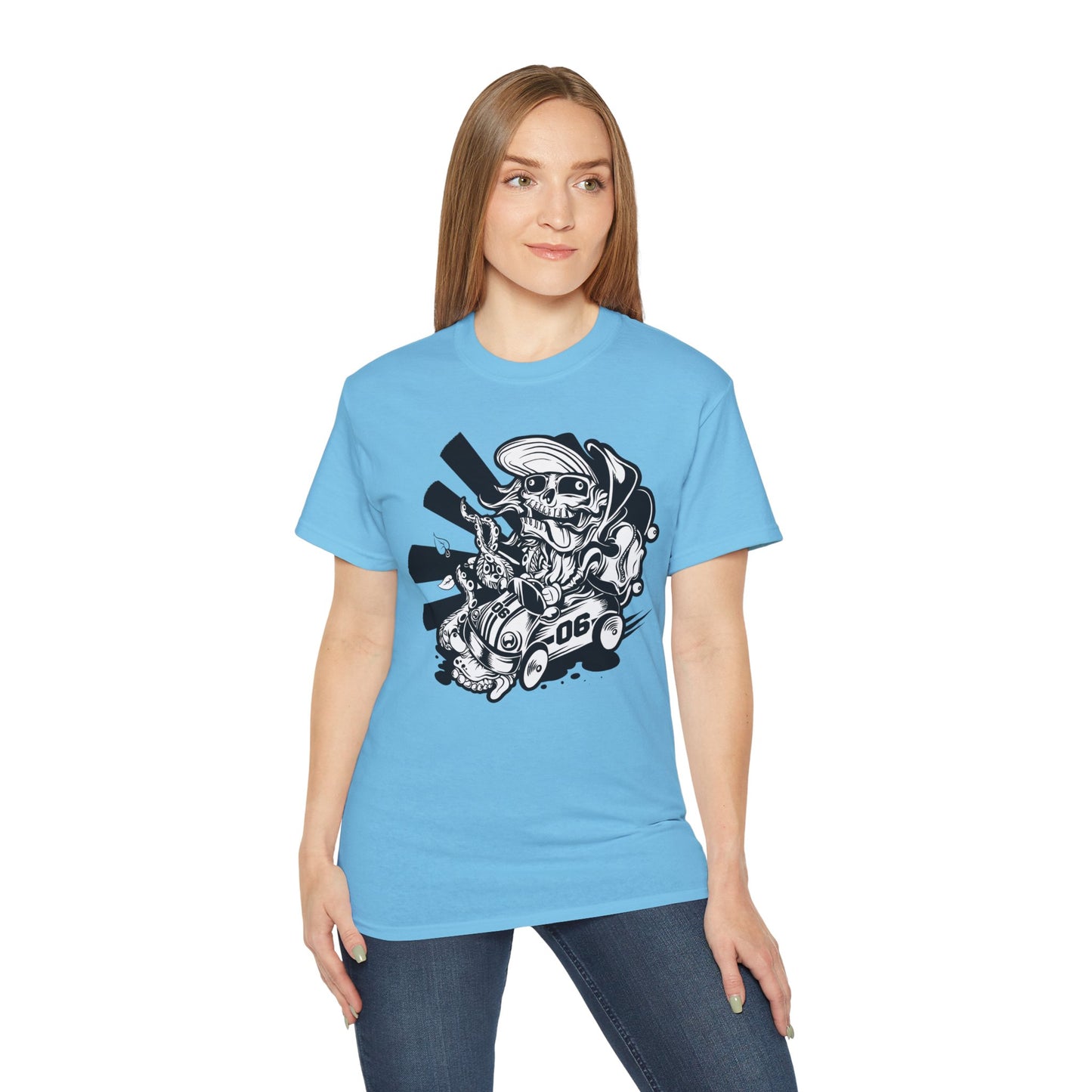 Skull Tee Shirt, Skull Graphic T‑Shirt, Cartoon Graphic T-Shirt, Art Design Shirt, Skull Tee Shirts