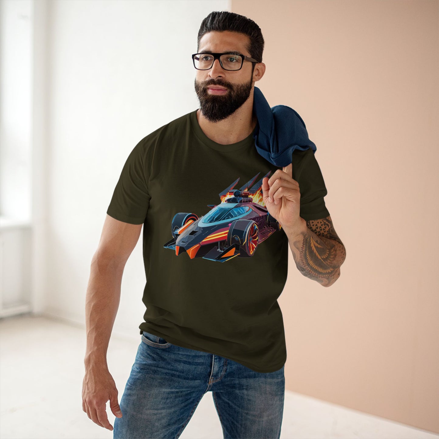 Car Shirt Hot Wheels Unisex Premium Cotton Tee With Unique Art Design Regular Fit Crew Neck