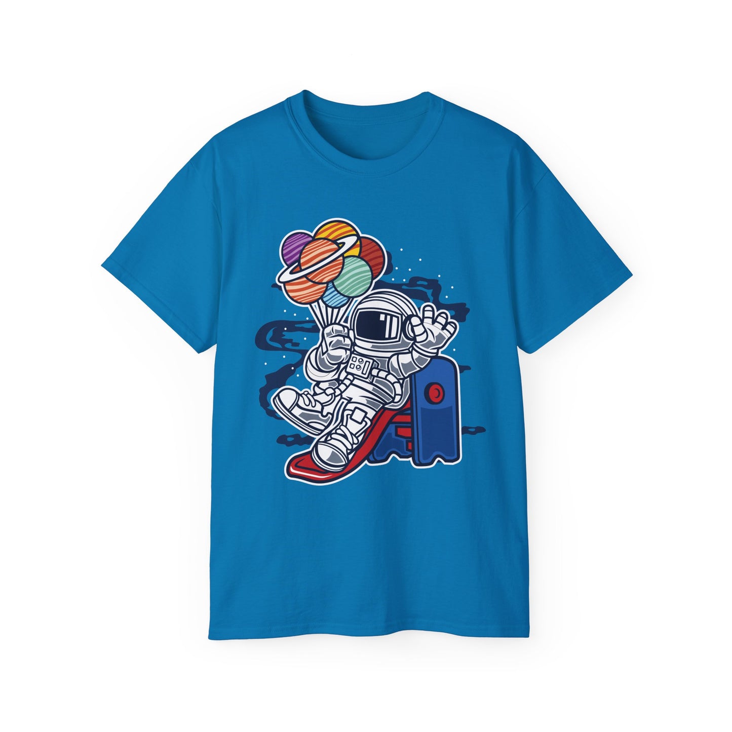 Astronaut Tee Shirt, Astronaut Graphic T‑Shirt, Cartoon Graphic T-Shirt, Art Design Shirt, Cosmos Tee Shirts 5