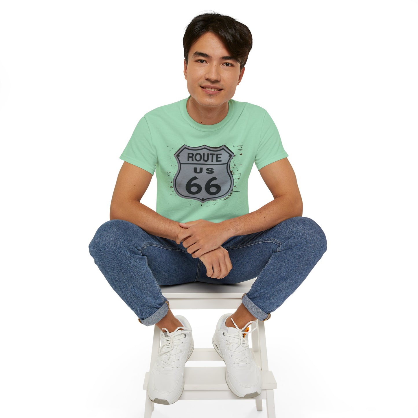 Route 66 Tee Shirt, Route 66 Graphic T‑Shirt, Vintage Graphic T-Shirt, Art Design Shirt, Route 66 US Tee Shirts