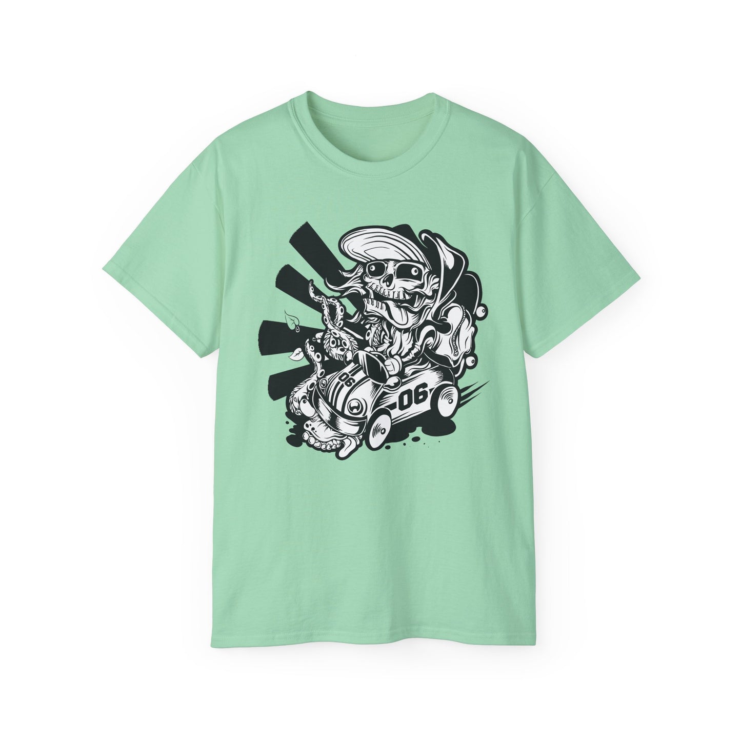Skull Tee Shirt, Skull Graphic T‑Shirt, Cartoon Graphic T-Shirt, Art Design Shirt, Skull Tee Shirts