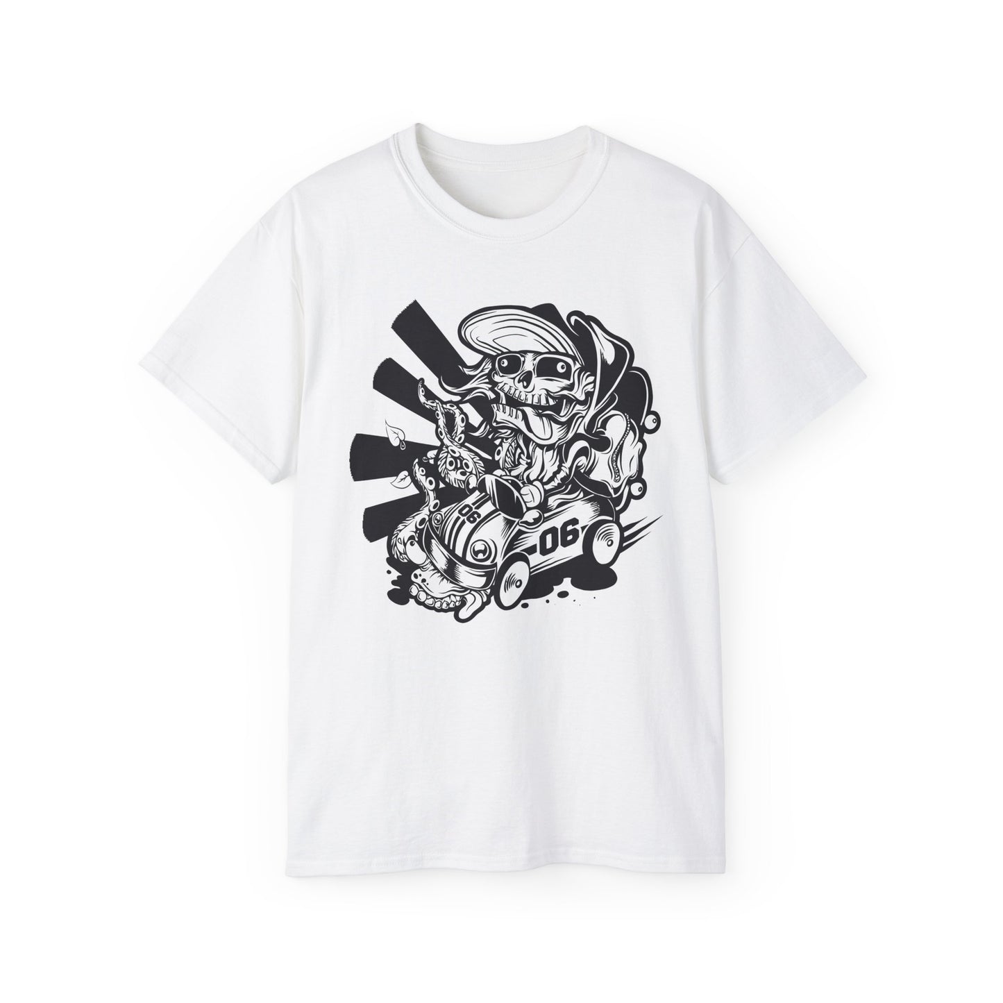 Skull Tee Shirt, Skull Graphic T‑Shirt, Cartoon Graphic T-Shirt, Art Design Shirt, Skull Tee Shirts
