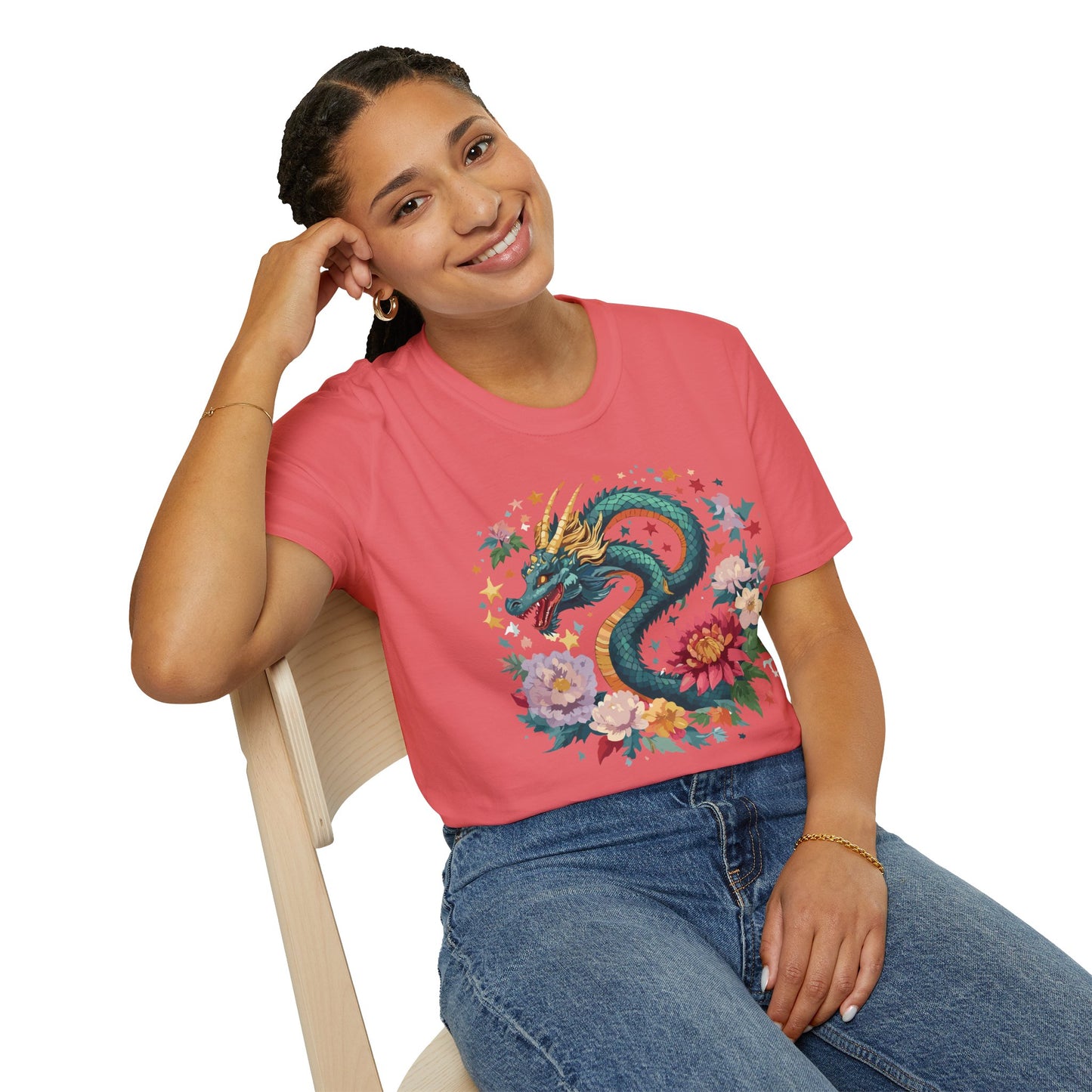 Dragon T Shirt, Dragon Shirt, Shirt with Animals, Animal Shirt
