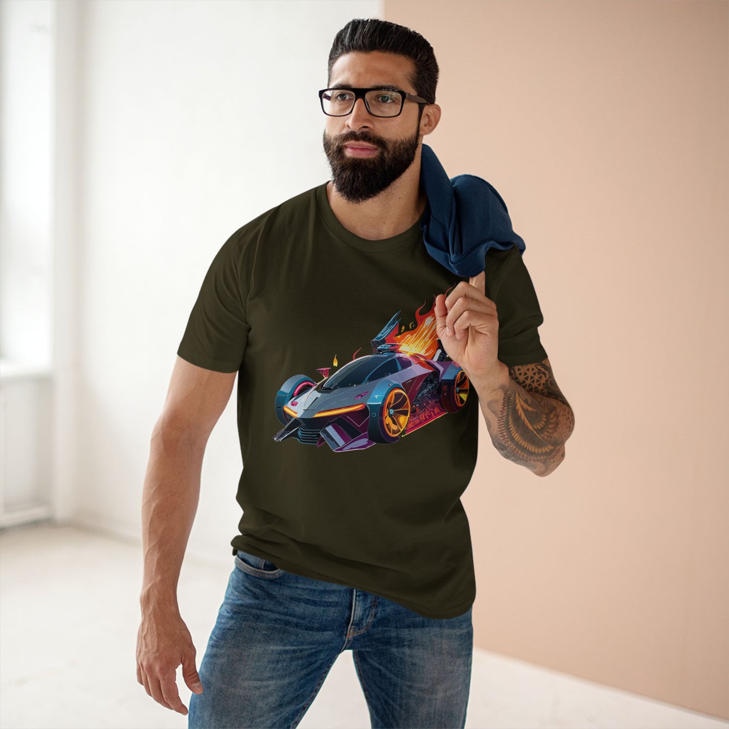 Car Shirt Hot Wheels Unisex Premium Cotton Tee With Unique Art Design Regular Fit Crew Neck
