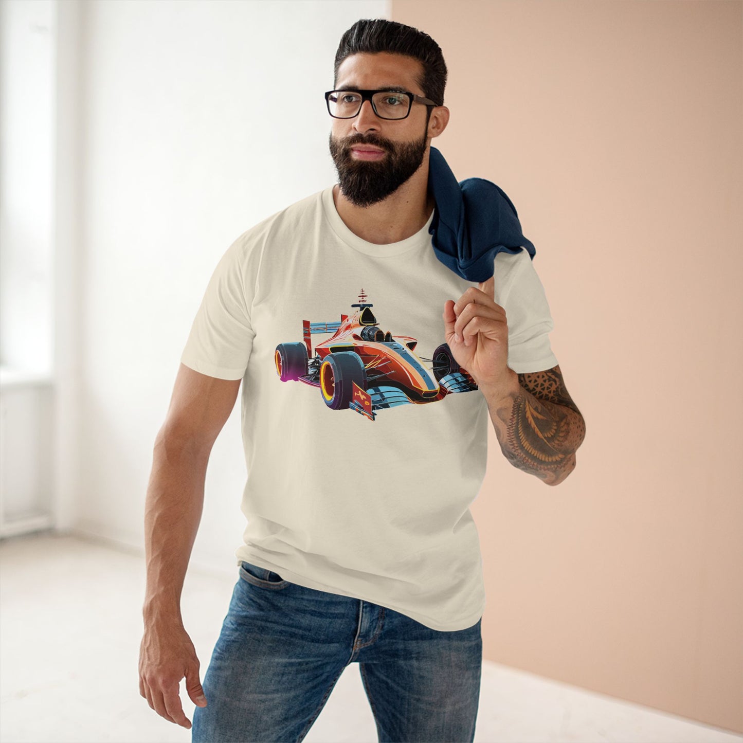 Unisex Car and Hot Wheels Shirt Premium Cotton Tee with Unique Art Design Graphic Illustration