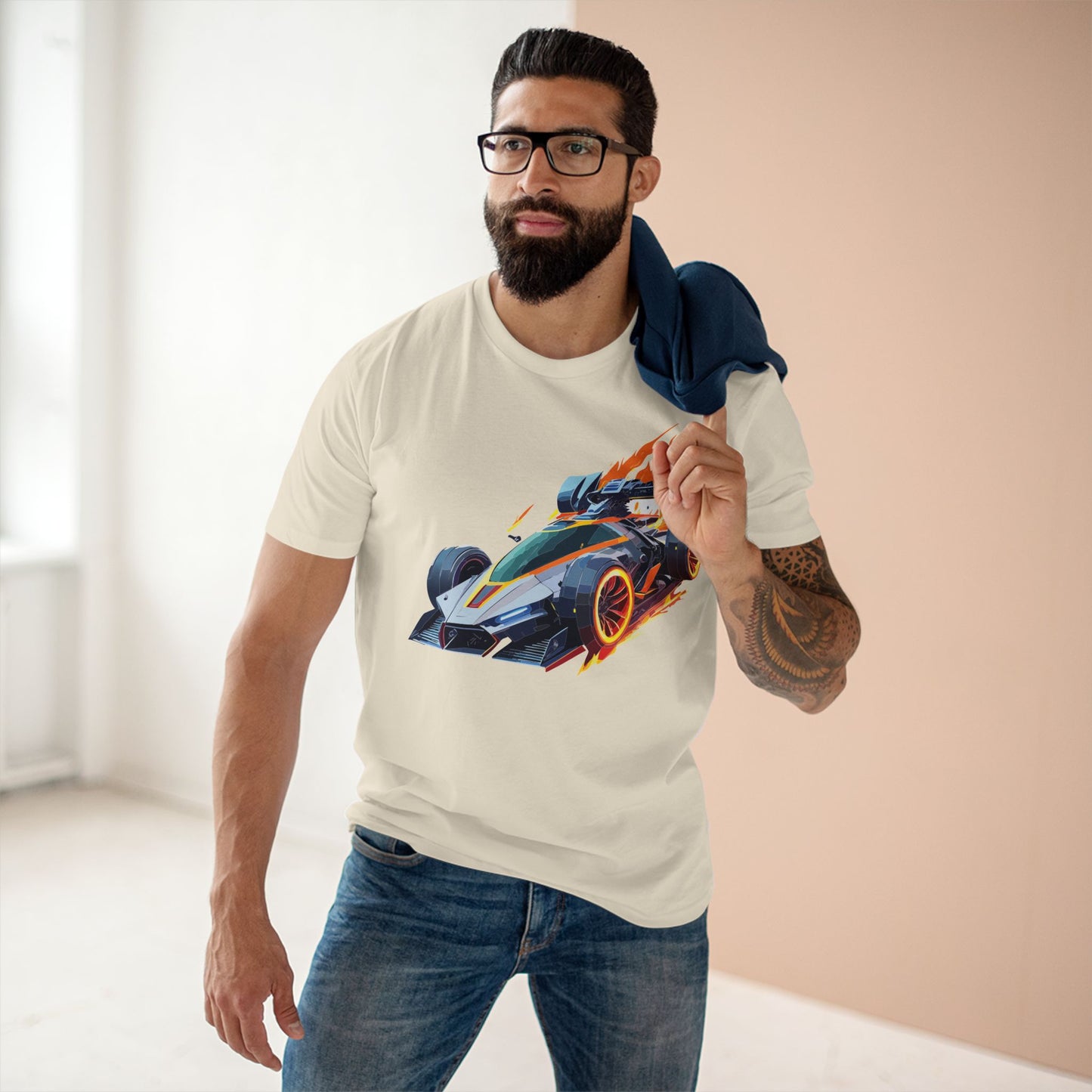 Car Shirt Hot Wheels Unisex Premium Cotton Tee With Unique Art Design Crew Neck Edition