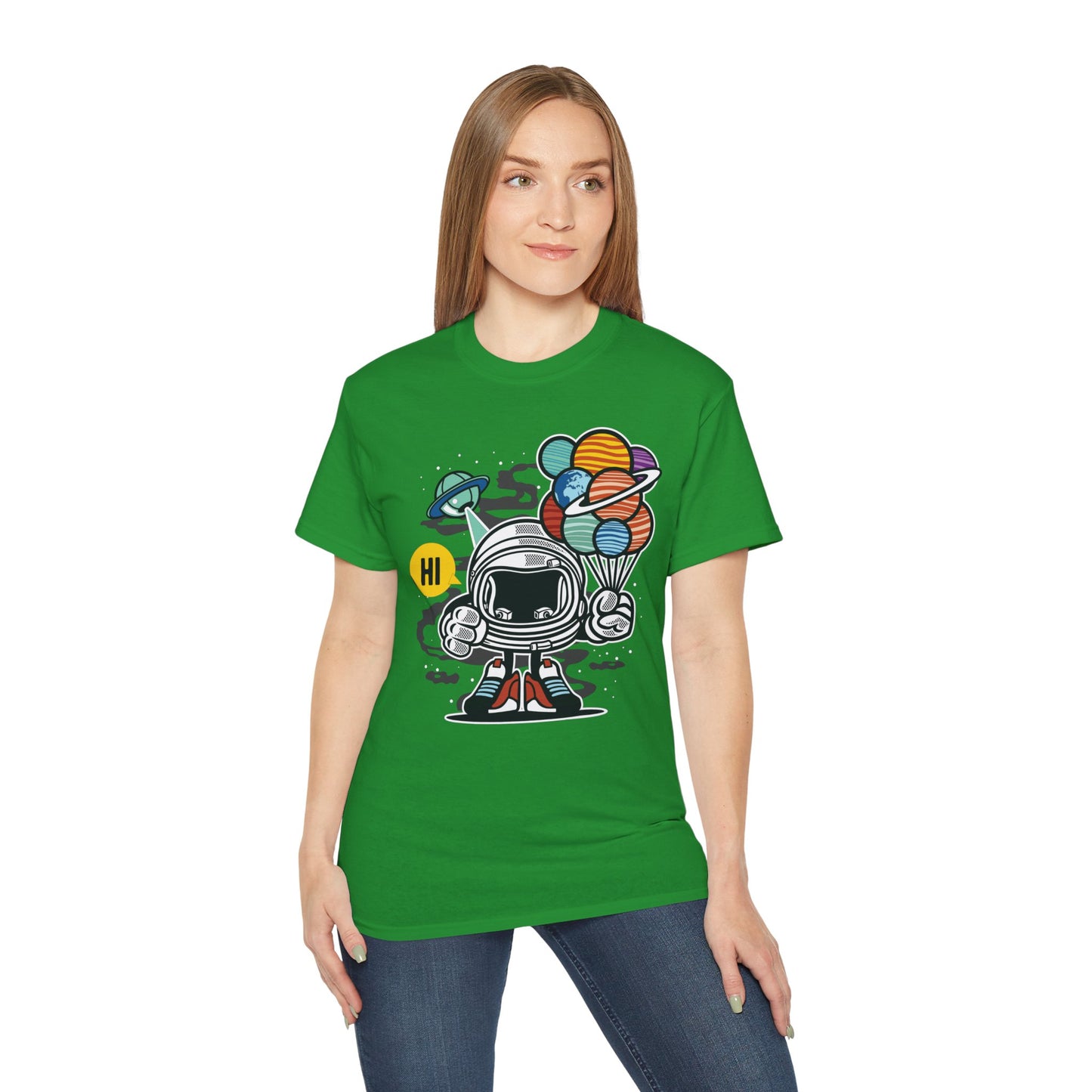 Astronaut Tee Shirt, Astronaut Graphic T‑Shirt, Cartoon Graphic T-Shirt, Art Design Shirt, Cosmos Tee Shirts 7